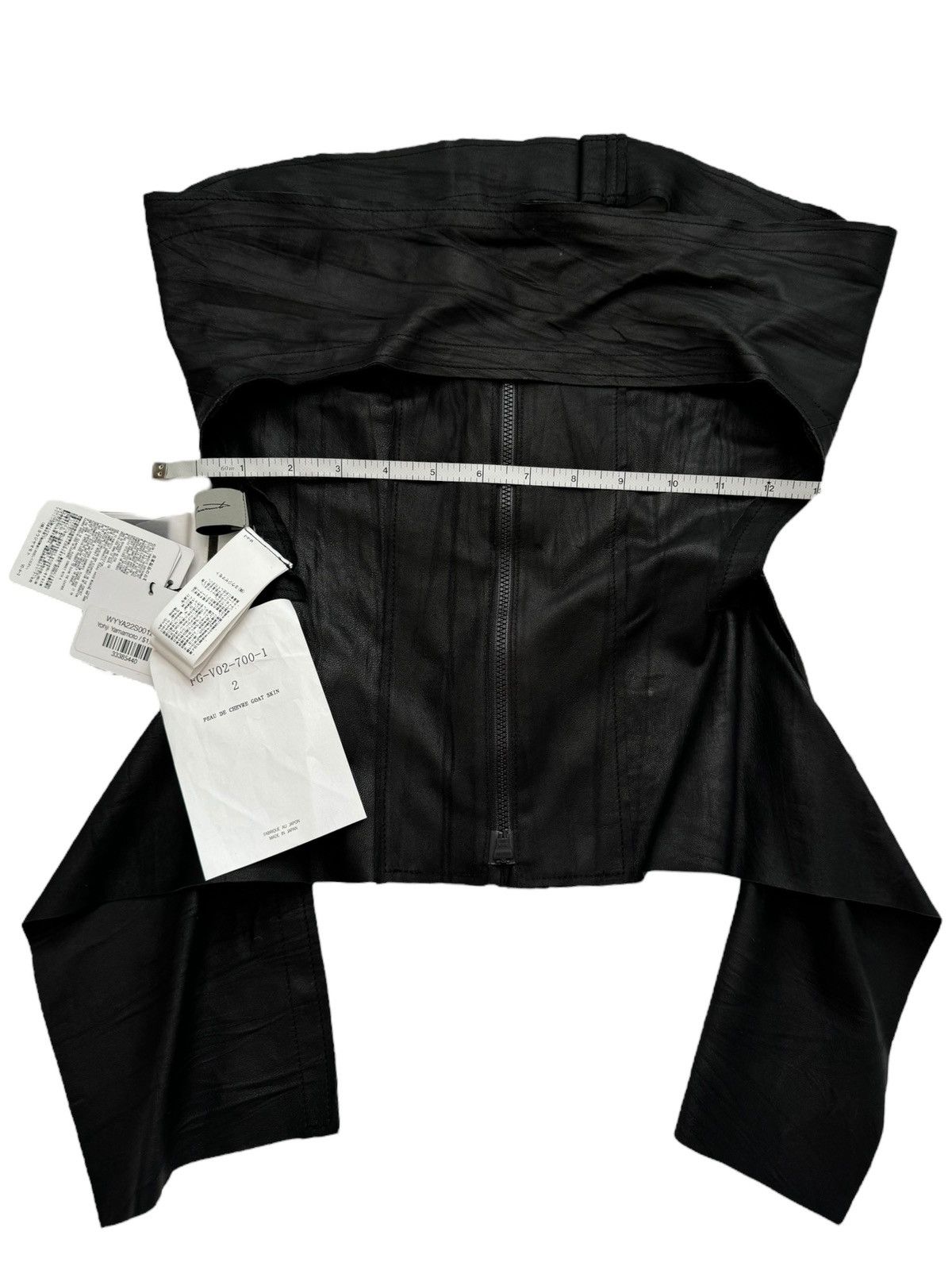 Yohji Yamamoto $1690 Goat Leather Wrap Corset Size M / US 6-8 / IT 42-44 - 11 Thumbnail