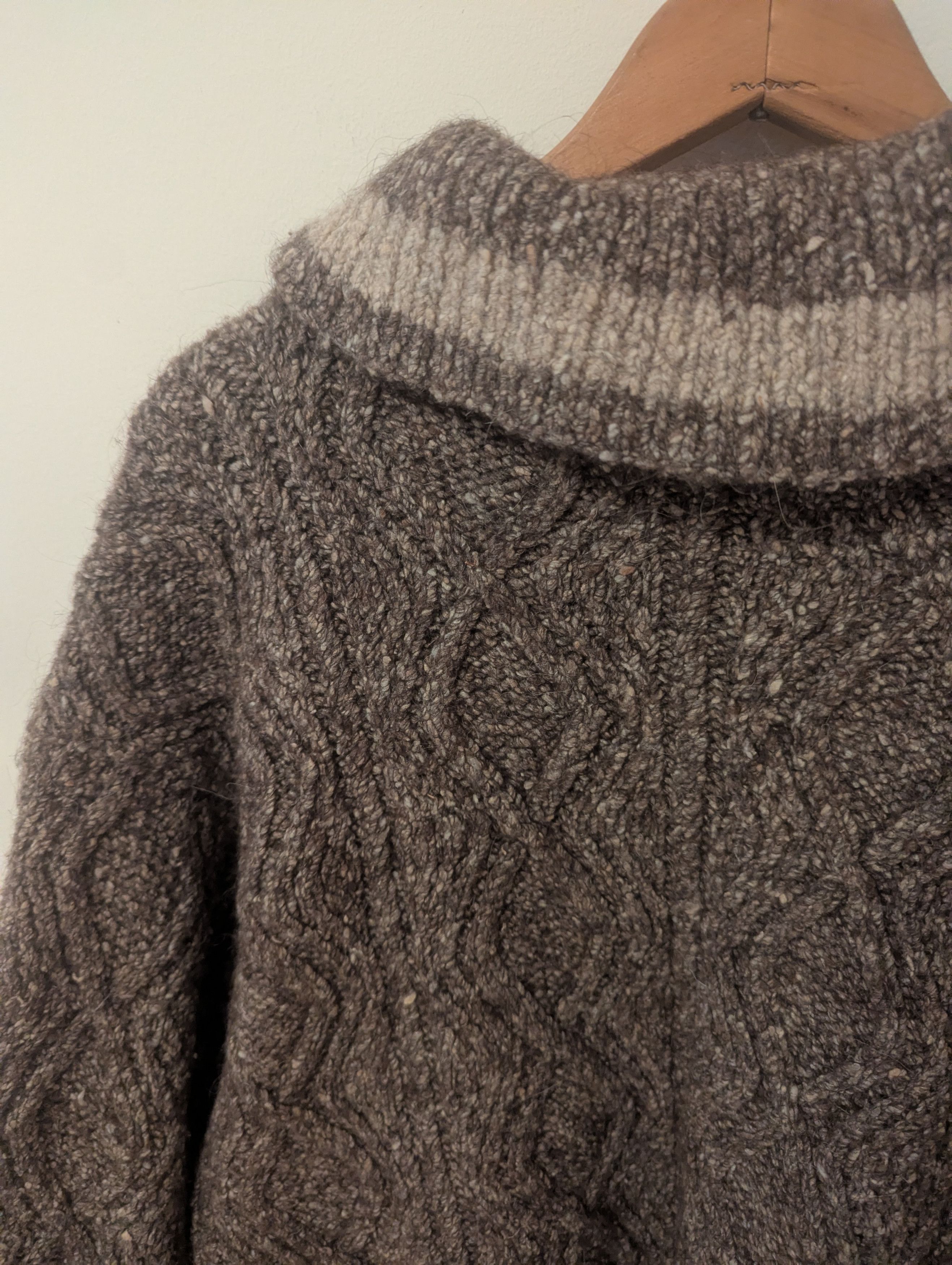 Polo Ralph Lauren Vintage Polo Brown Wool Cable Knit Sweater Size US L / EU 52-54 / 3 - 8 Thumbnail