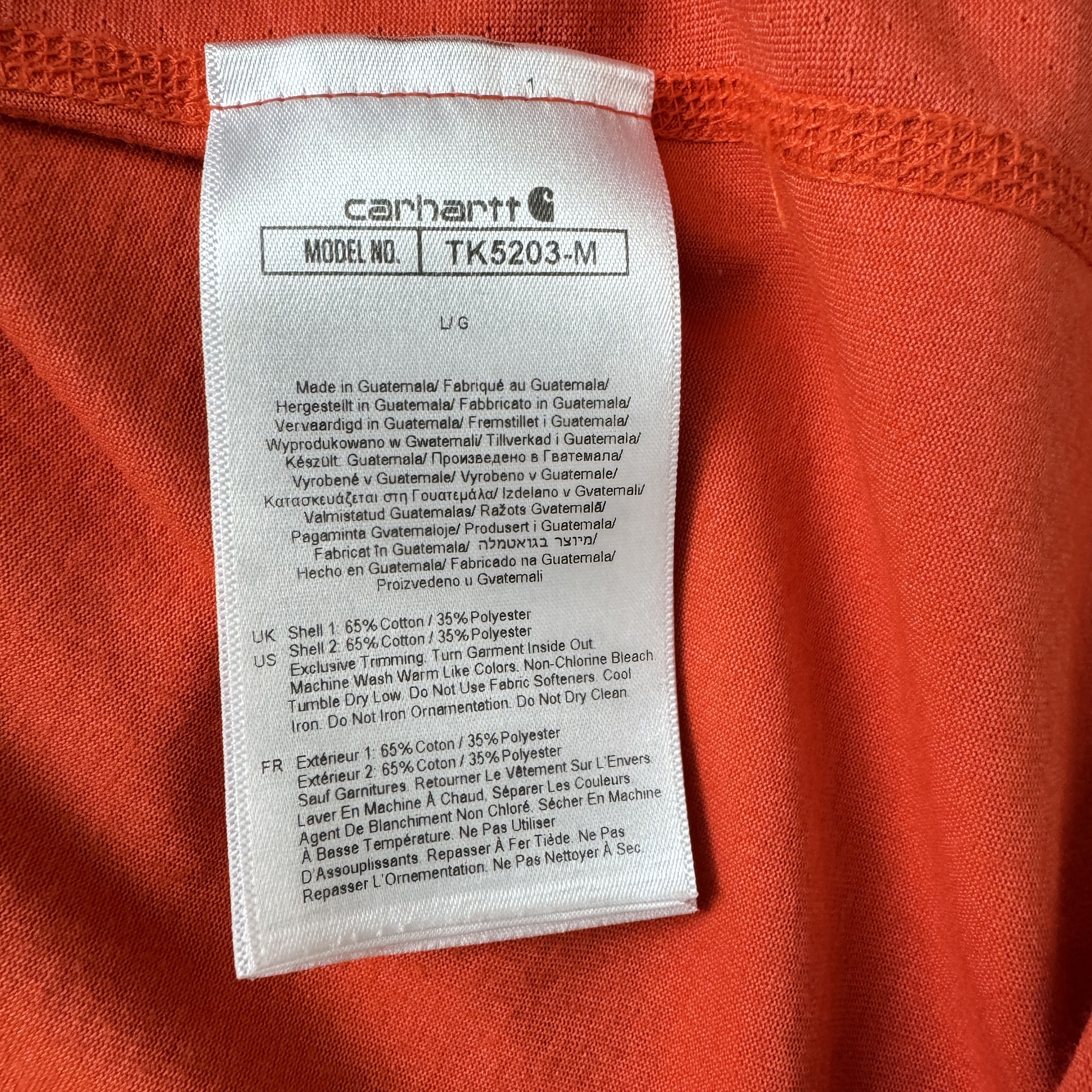 Carhartt Logo T-shirt Size US L / EU 52-54 / 3 - 4 Thumbnail