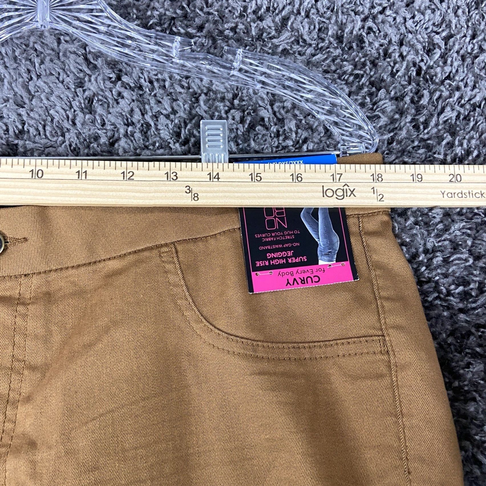 Gap VINTAGE? No, it's Gap No Boundaries Super High Rise Jegging No Gap Waistband Curvy Women's 3XL Brown Jeans Size 40" / US 18 - 6 Thumbnail
