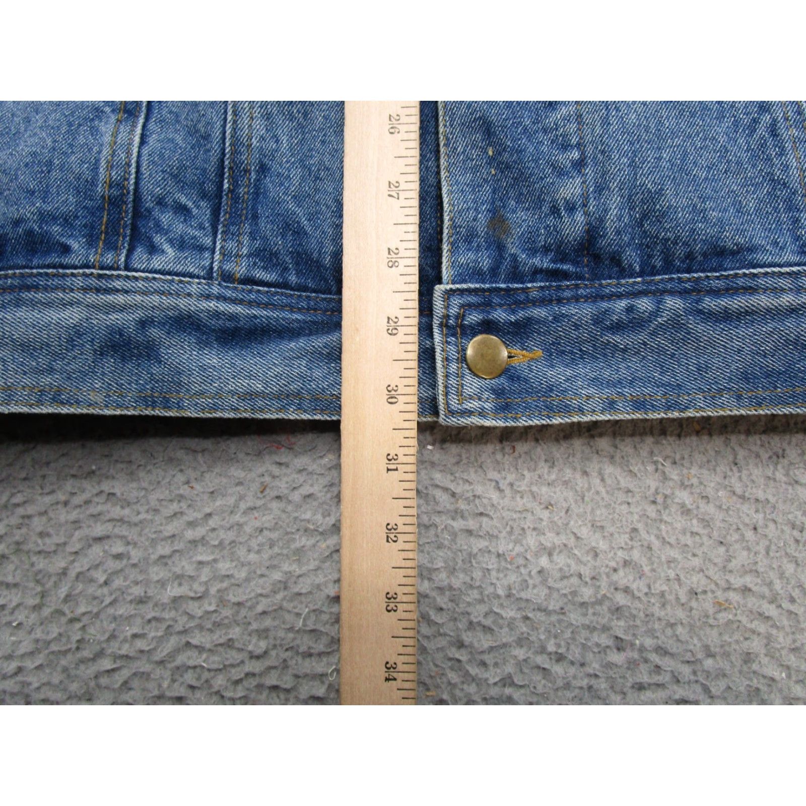 Denime VINTAGE Work n Sport Blue Denim Button Up Jacket Mens XLT Size Big & Tall Western Trucker Read Size US XL / EU 56 / 4 - 6 Thumbnail