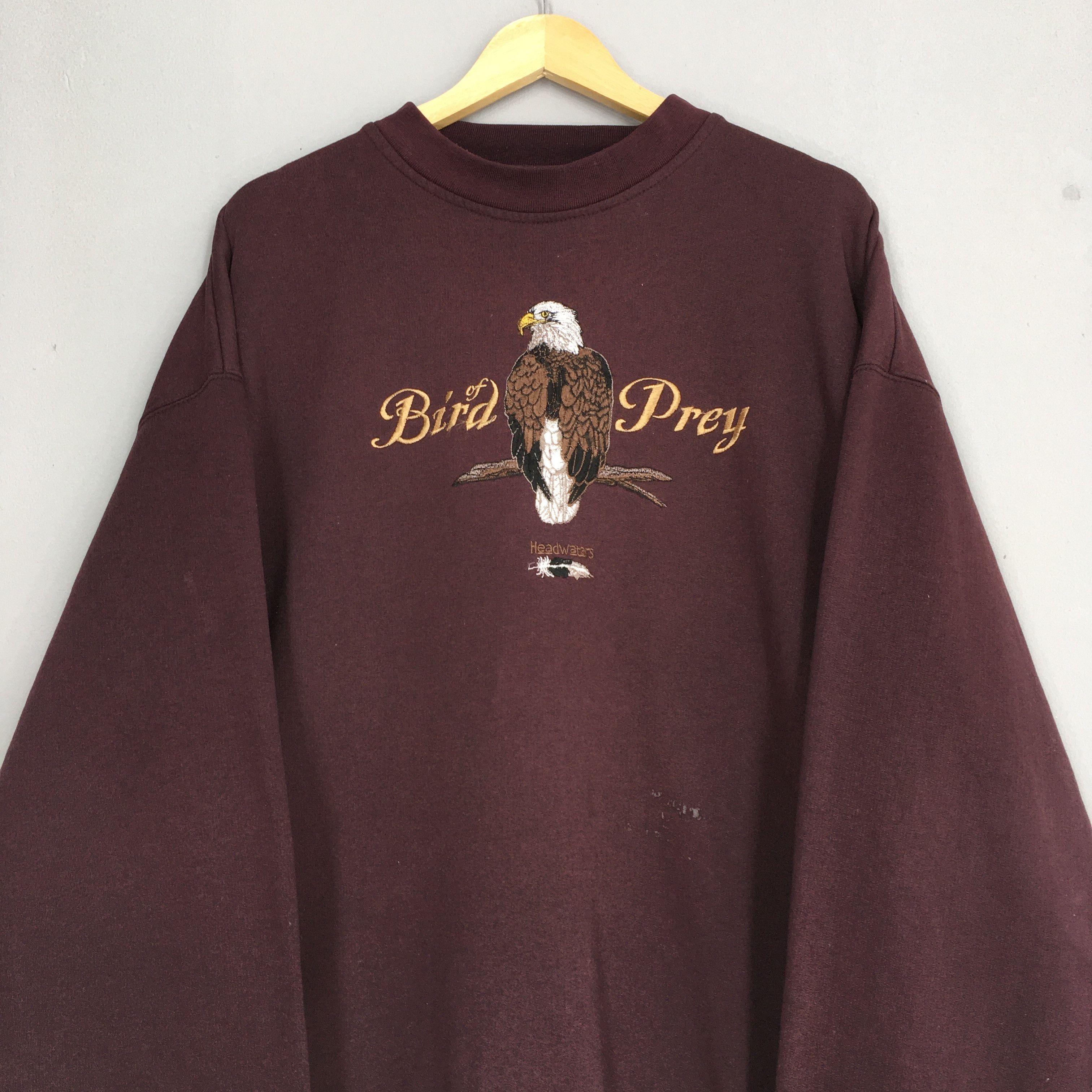 Habitat Vintage 90s Bird Prey Wildlife Sweatshirt XXLarge Size US XXL / EU 58 / 5 - 2 Thumbnail