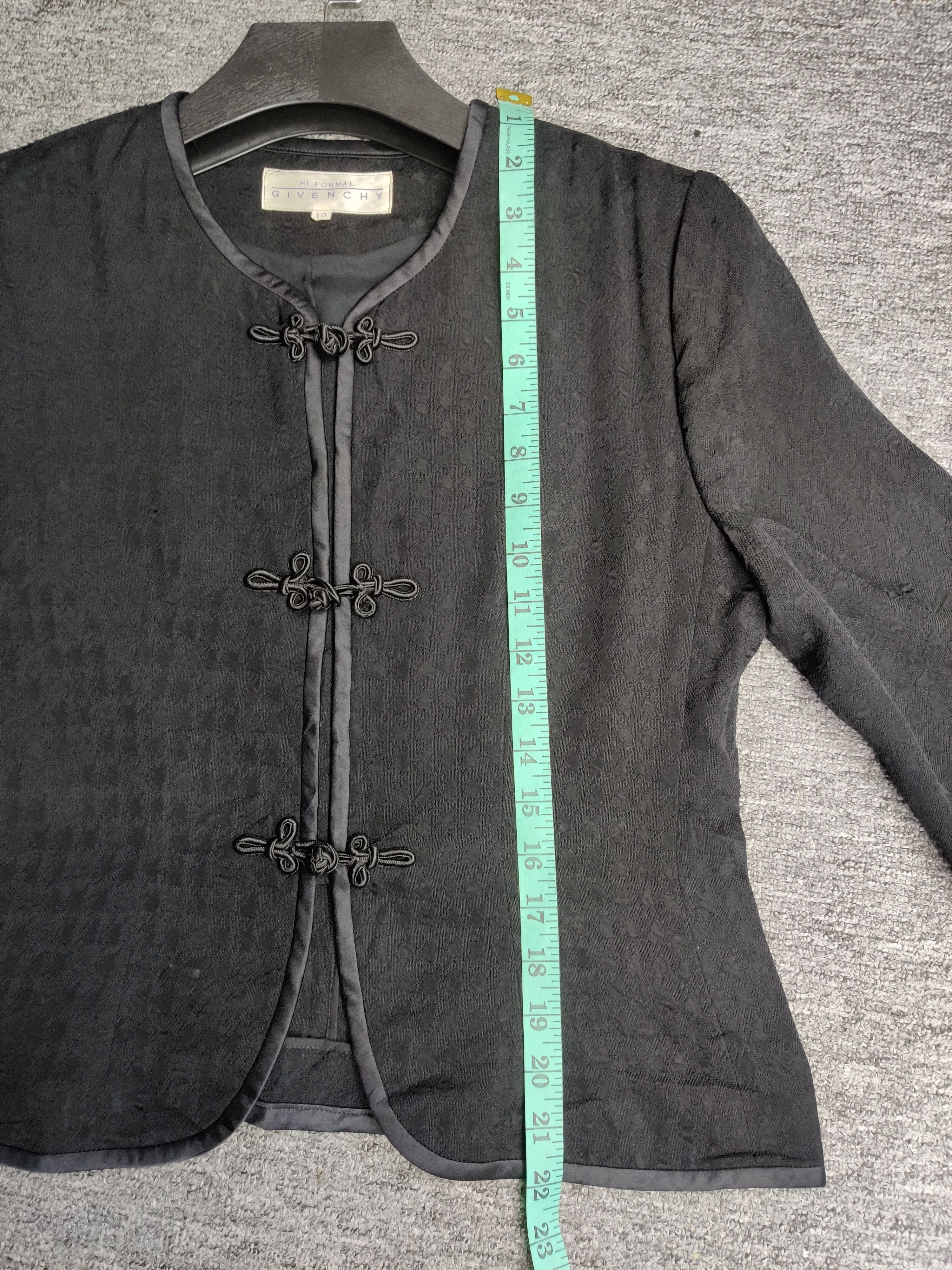 Givenchy Vintage Givenchy Cropped Chinese Coat Jacket Size S / US 4 / IT 40 - 11 Thumbnail