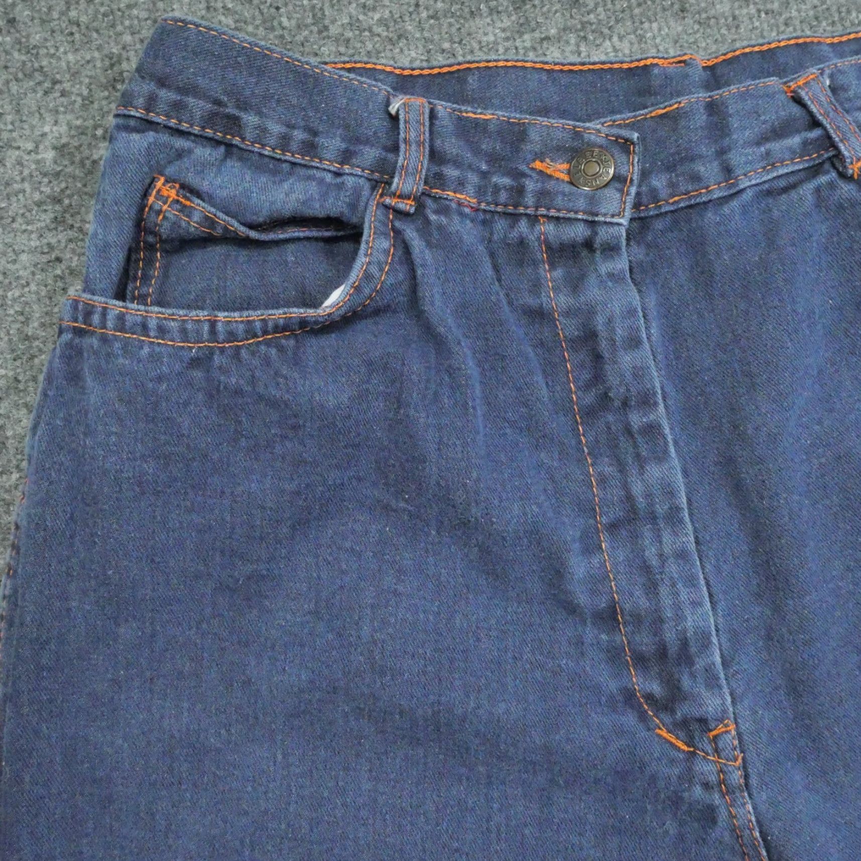 Vintage VINTAGE Elbee Jeans Womens 20 31x32 Blue Denim Pants High Rise Mom 80s Size 24" / US 00 / IT 34 - 5 Thumbnail