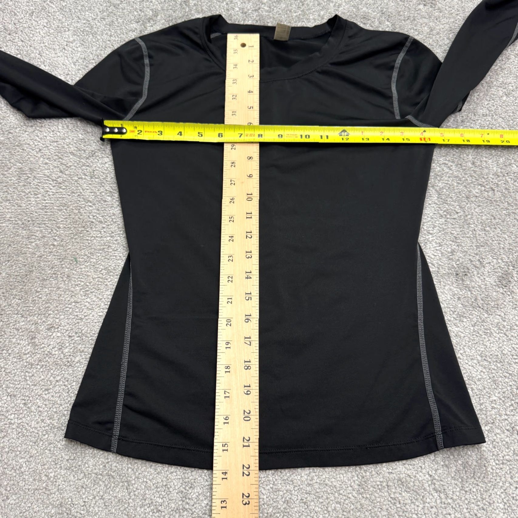 Vintage Unbranded Performance Long Sleeve Athletic Shirt Womens Sz S Black Crewneck Run Size S / US 4 / IT 40 - 7 Thumbnail