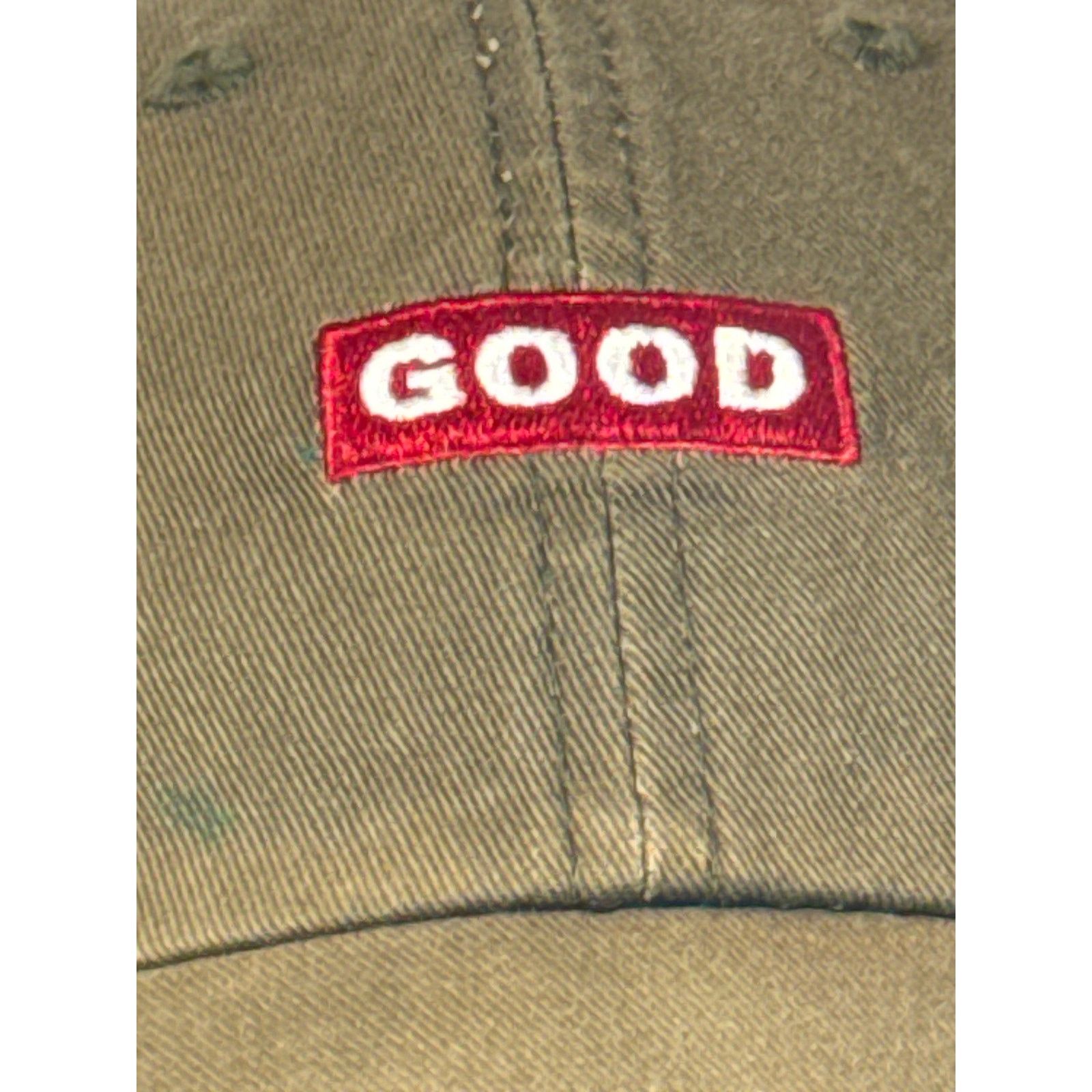 Other CHNJS "GOOD" Khaki Chino Twill Adjustable Baseball Cap Size ONE SIZE - 2 Thumbnail