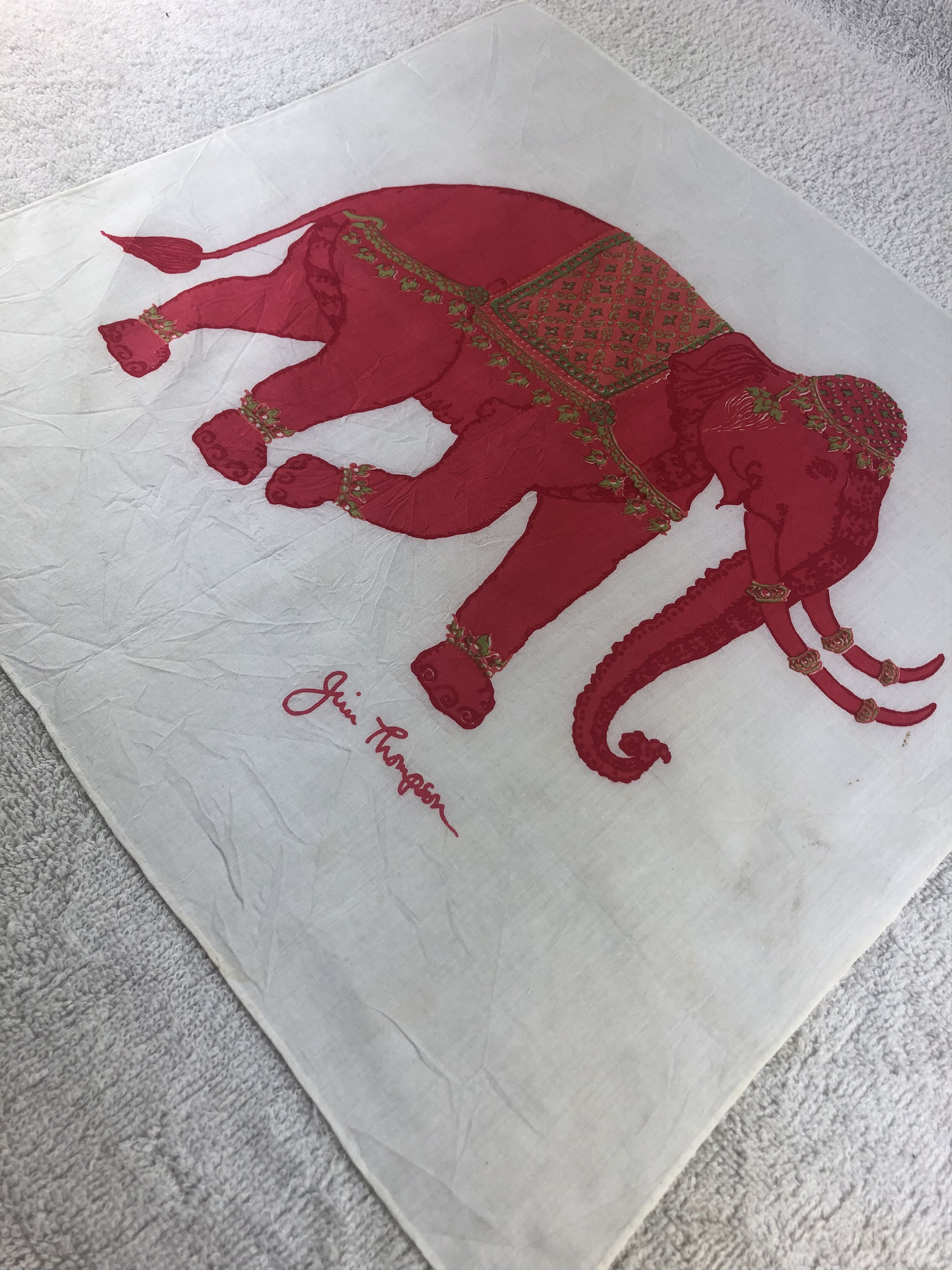 Jim Thompson × Vintage Jim Thompson Handkerchief / Bandana / Neckerchief Size ONE SIZE - 2 Thumbnail