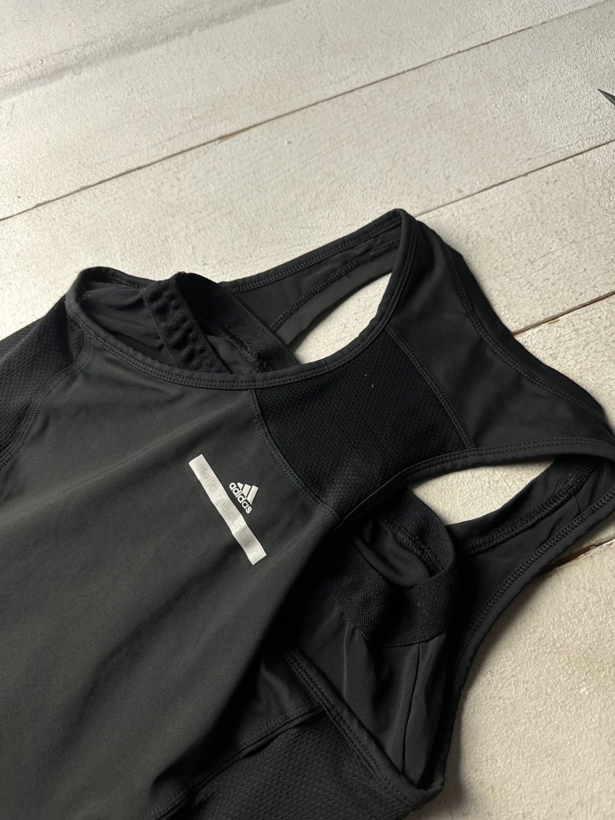 Adidas × Stella McCartney 🚨 ADIDAS STELLA MCCARTNEY BIG LOGO GRAY TANK TOP LUXURY Size S / US 4 / IT 40 - 8 Thumbnail