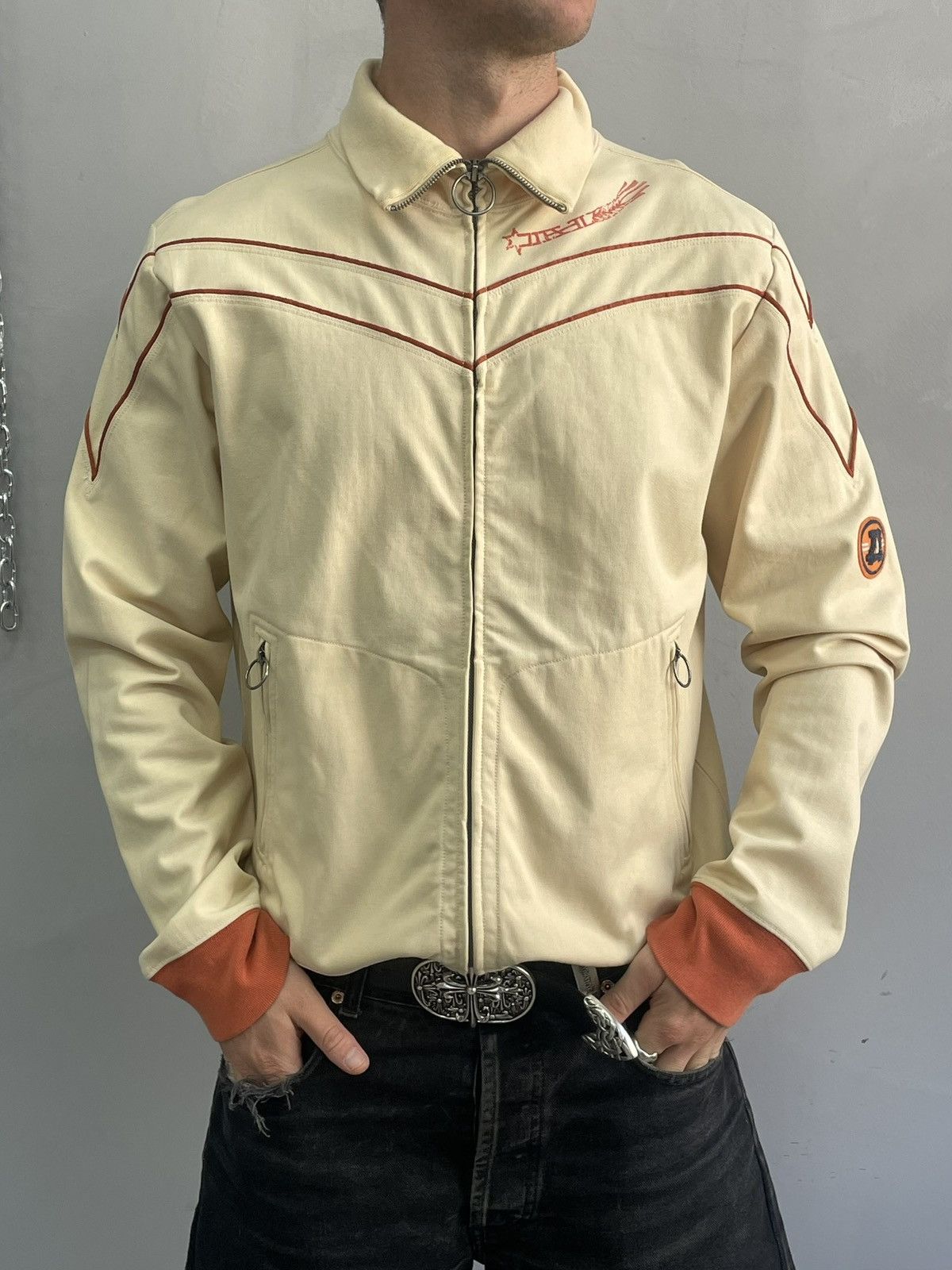 Diesel Diesel retro sip up jacket y2k japanese Size US L / EU 52-54 / 3 - 1 Thumbnail