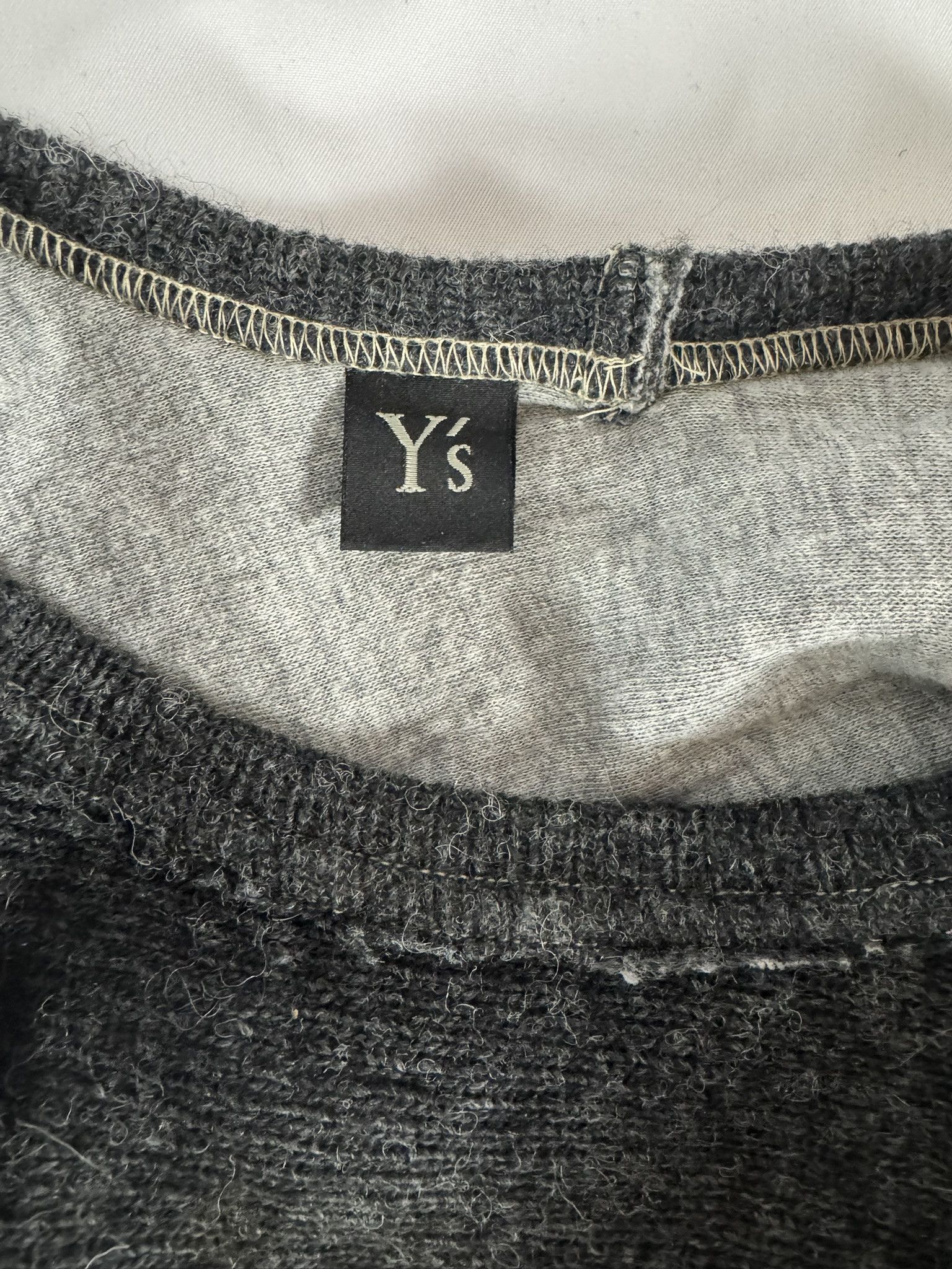 Y's Y's Yohji Yamamoto Knit Poncho Pullover Collared Wool Size S / US 4 / IT 40 - 3 Thumbnail