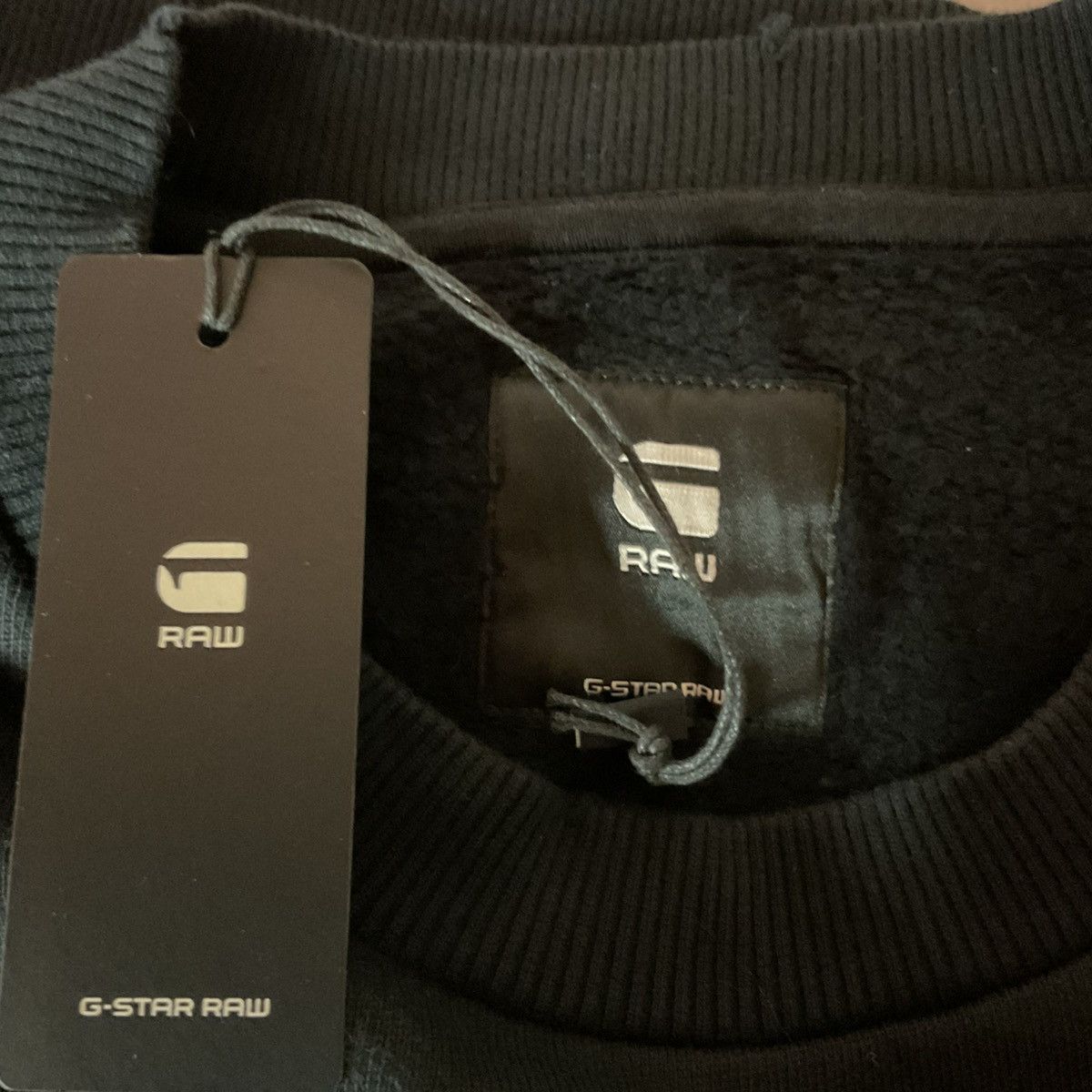 G-Star G-Star RAW Womens Logo Loose Fit Sweatshirt Black Size M NWT Size M / US 6-8 / IT 42-44 - 16 Thumbnail