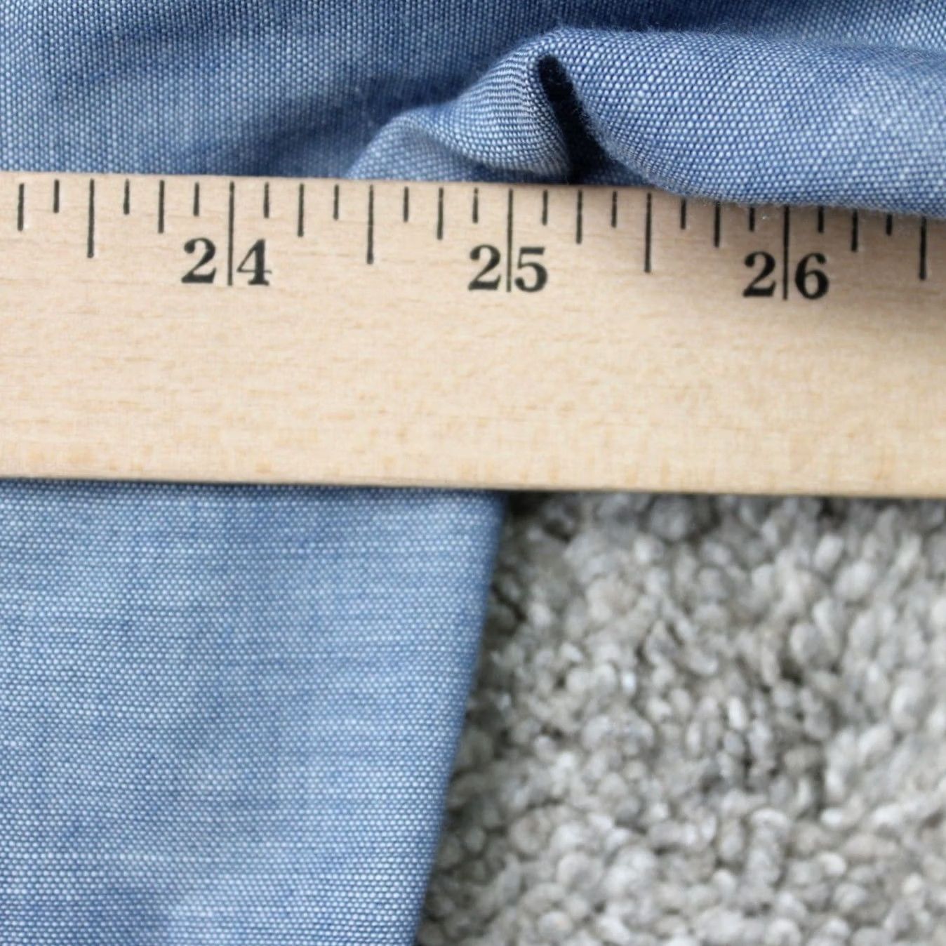 Sears VTG Sears Dress Shirt Mens Large 16-16 1/2 Blue Perma Prest Poly/Cotton S/S Shirt Mens L Blue 50 in Chest 16-16 1/2 Size 42R - 7 Thumbnail