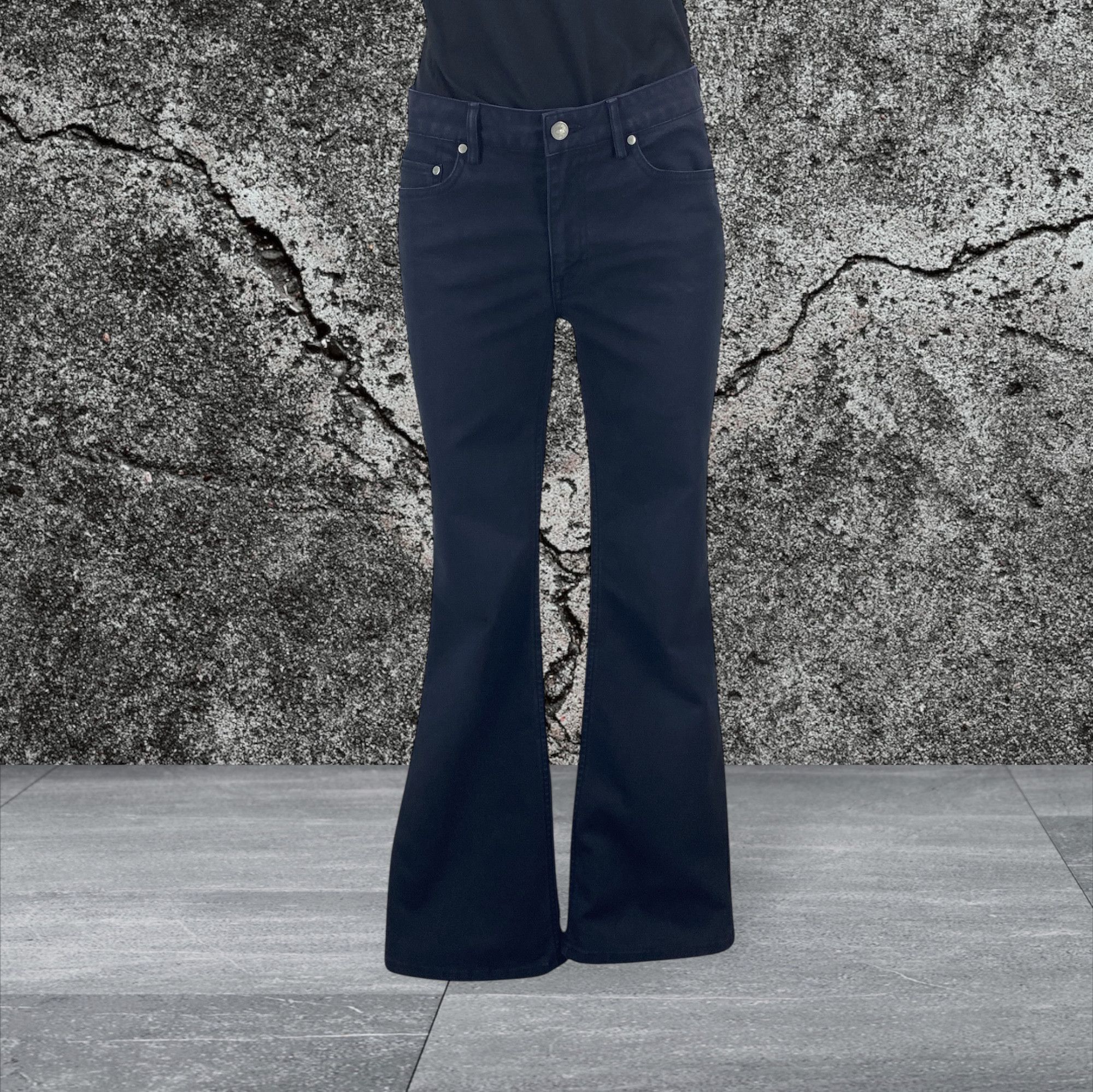 Japanese Brand Low Rise Flare Brand Boot Cut Women Pants Size 24" / US 00 / IT 34 - 2 Thumbnail