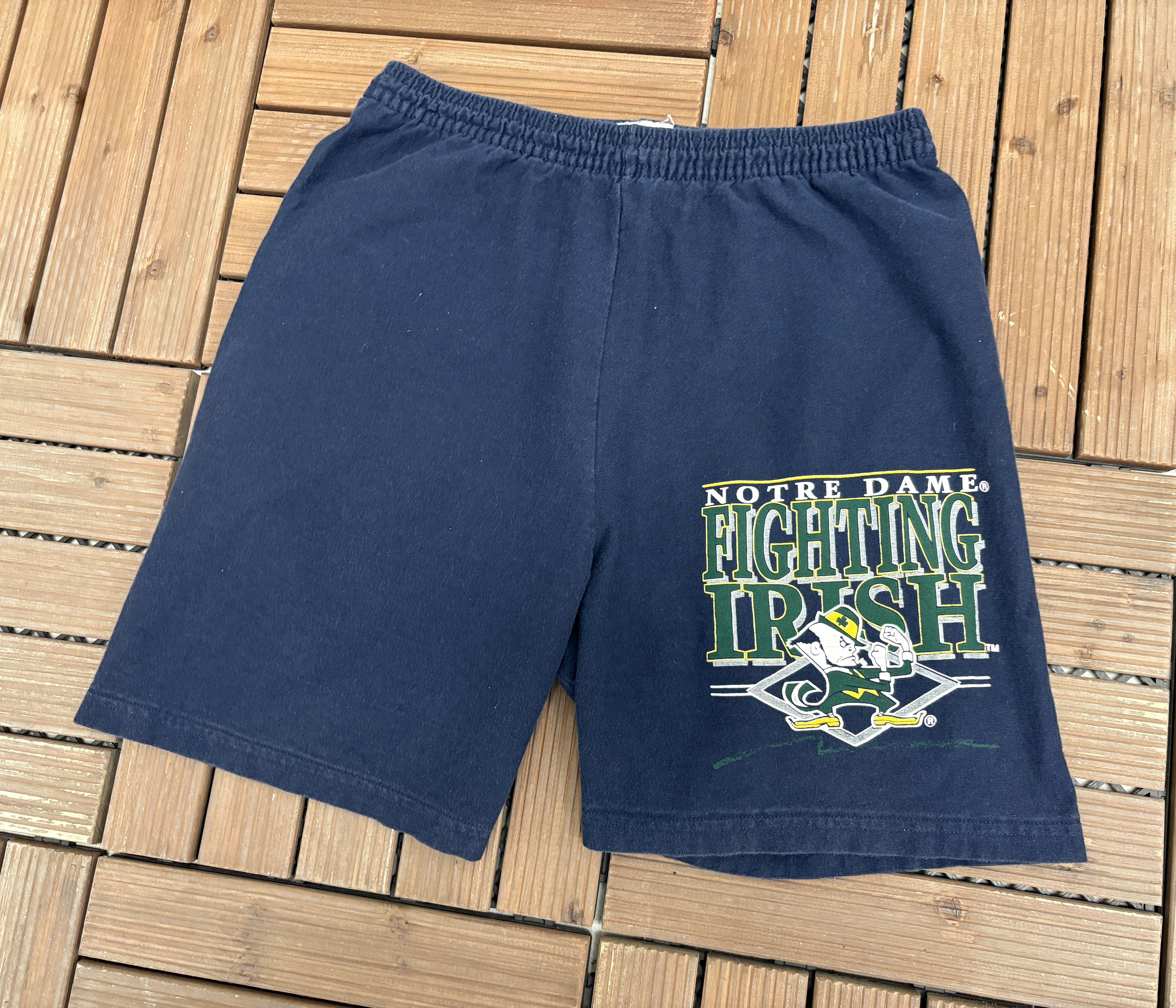 Vintage Notre Dame Fighting Irish Vintage Made in USA Sweat Shorts Size US 28 / EU 44 - 3 Thumbnail