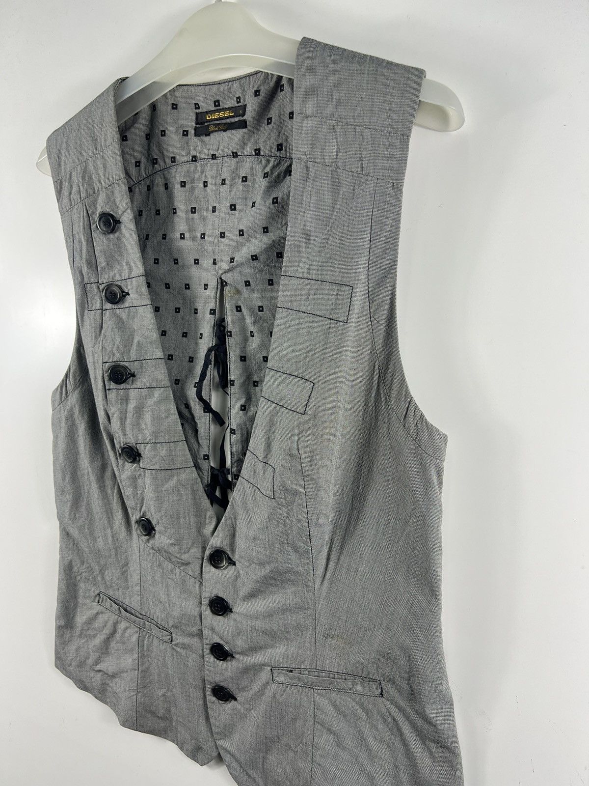 Diesel Black Gold 🔥 Gothic Vest Diesel Black Gold - s Size XS / US 0-2 / IT 36-38 - 2 Thumbnail