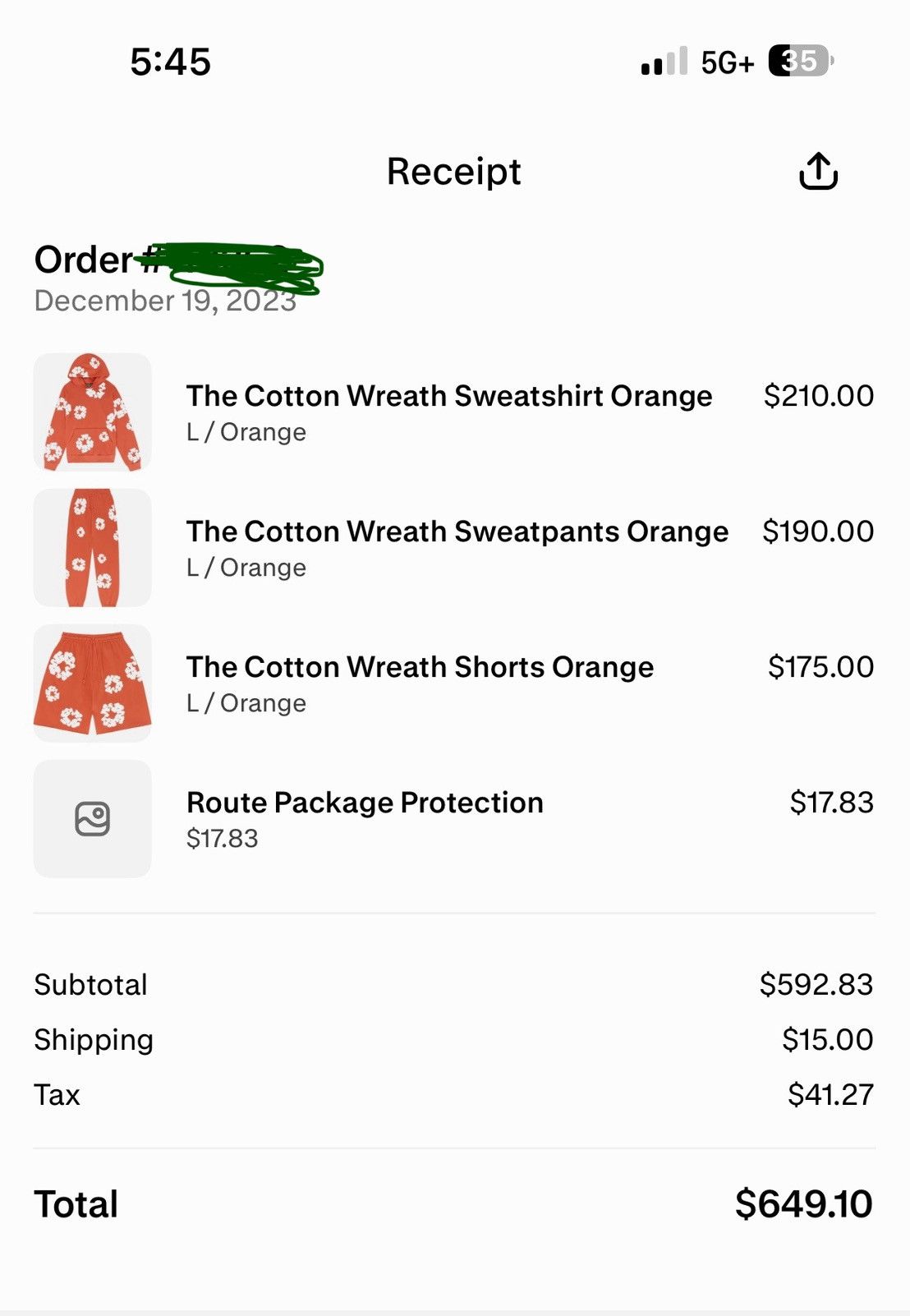DENIM TEARS Denim Tears Cotton Wreath Shorts Orange Size L Size US 32 / EU 48 - 5 Thumbnail