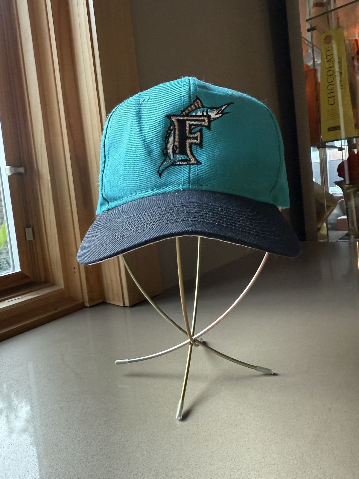Vintage Vintage Florida Marlins Logo 7 Snapback Hat Size ONE SIZE - 3 Thumbnail