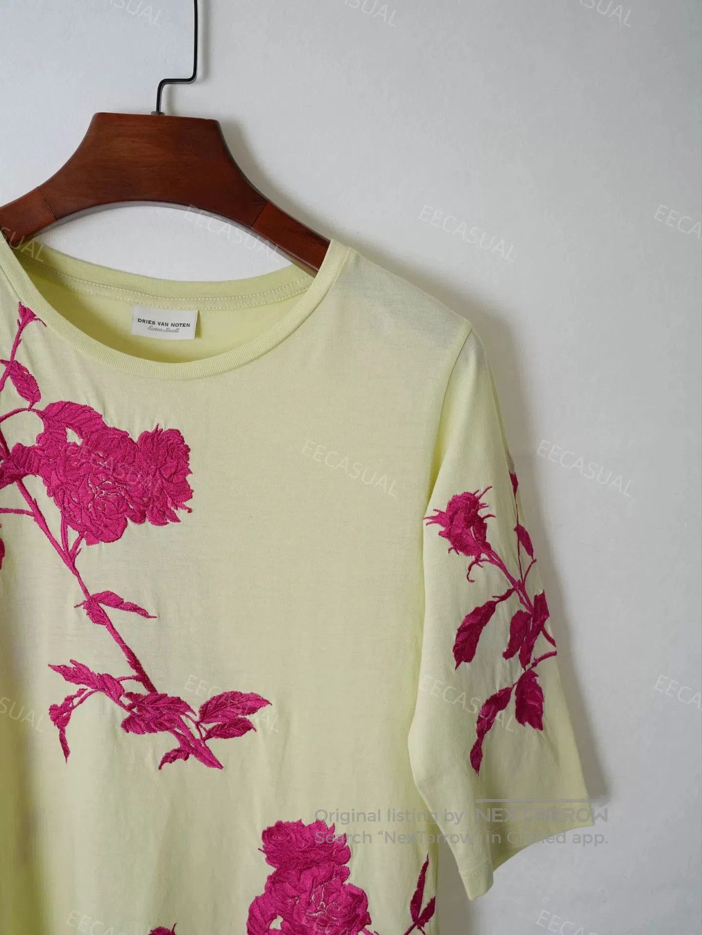 Dries Van Noten Embroidered Rose T.