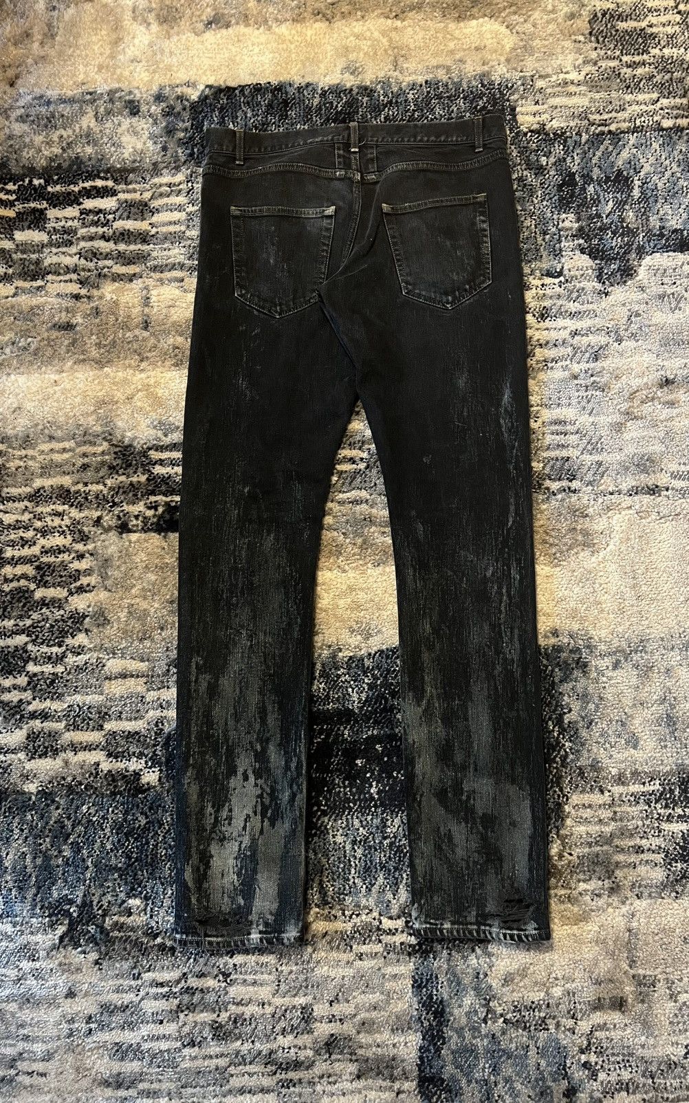 Saint Laurent Paris Hedi Saint Laurent Paris Oil Spill Crash Denim Size US 32 / EU 48 - 3 Thumbnail