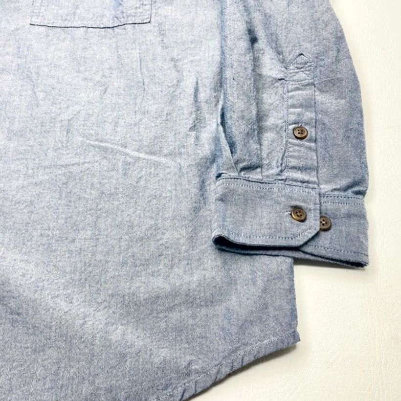 Carhartt Carhartt Shirt Mens XL Blue Chambray Midweight Button-Up Loose Fit Chest Pockets 8034 Size US XL / EU 56 / 4 - 4 Thumbnail