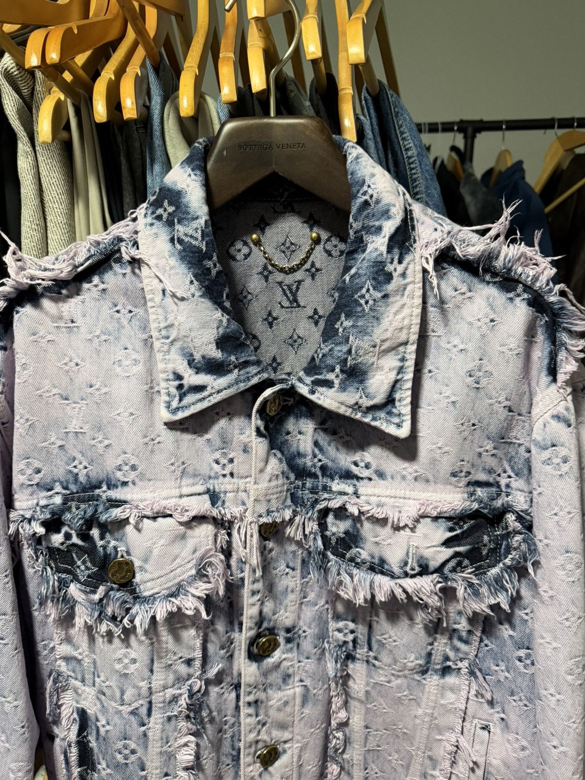 Louis Vuitton Louis Vuitton X Virgil Abloh - Pink Purple Denim Jacket Size US M / EU 48-50 / 2 - 3 Thumbnail