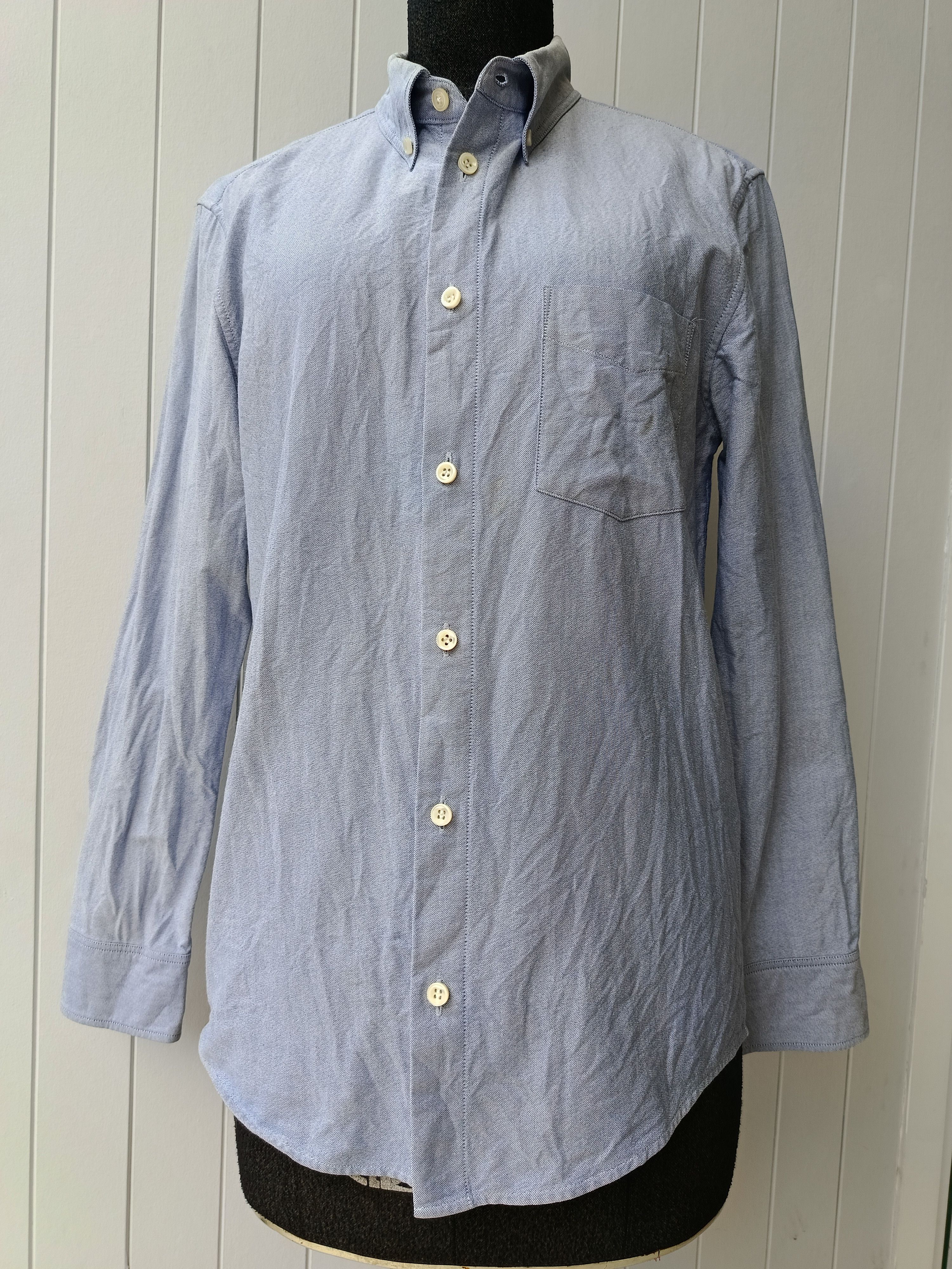 A.P.C. APC A.P.C. Rue Madame Paris blue oxford shirt XS Size US XS / EU 42 / 0 - 5 Thumbnail