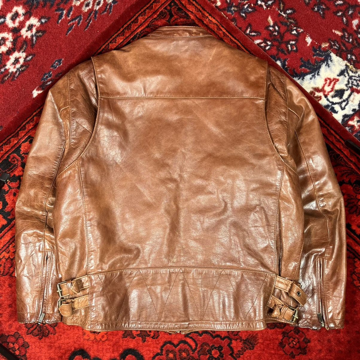 Harley Davidson Biker Harley-Davidson Division Jacket Vintage Cow Leather Size US L / EU 52-54 / 3 - 4 Thumbnail