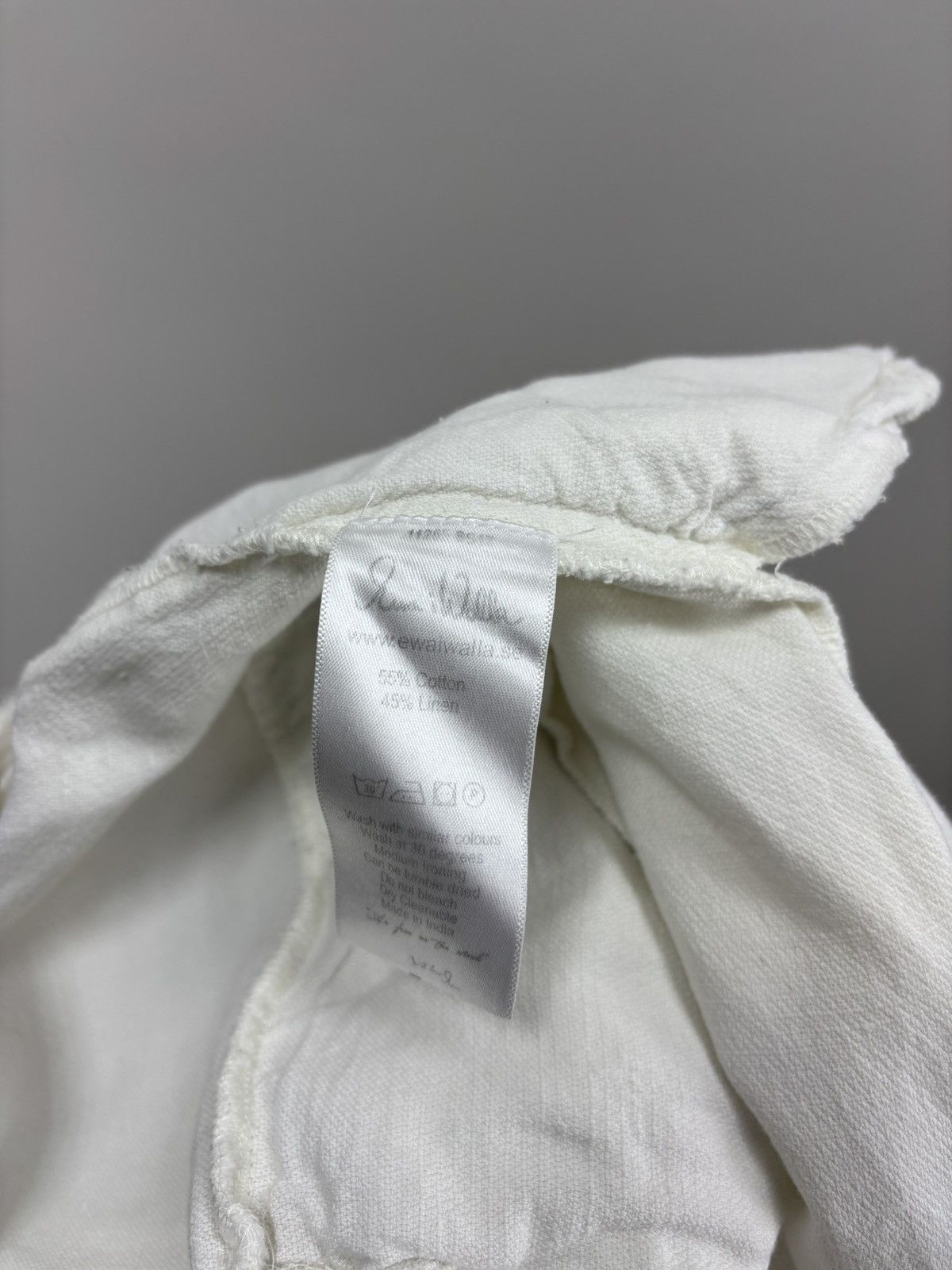 Japanese Brand Womens linen pants Ewa i Walla Size M Color White Size 26" / US 2 / IT 38 - 10 Thumbnail