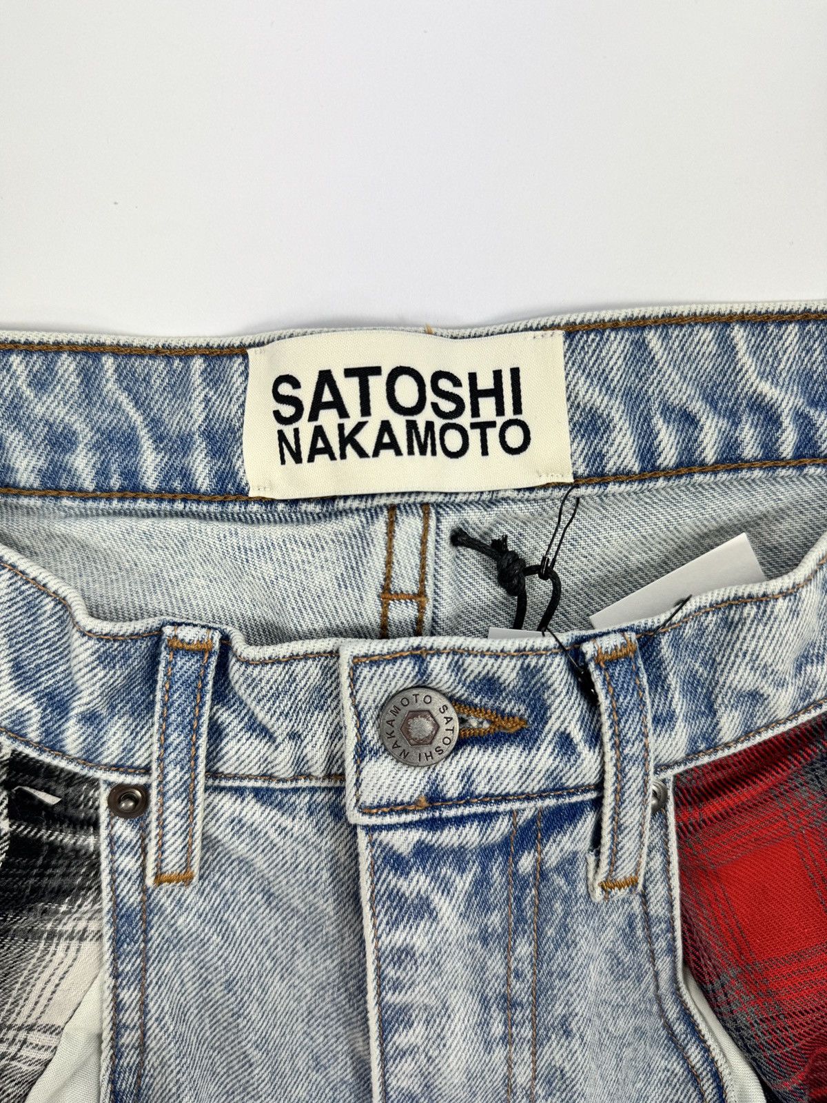 Satoshi Nakamoto Nessa Wide-Leg Printed Embellished Jeans Size US 30 / EU 46 - 6 Thumbnail