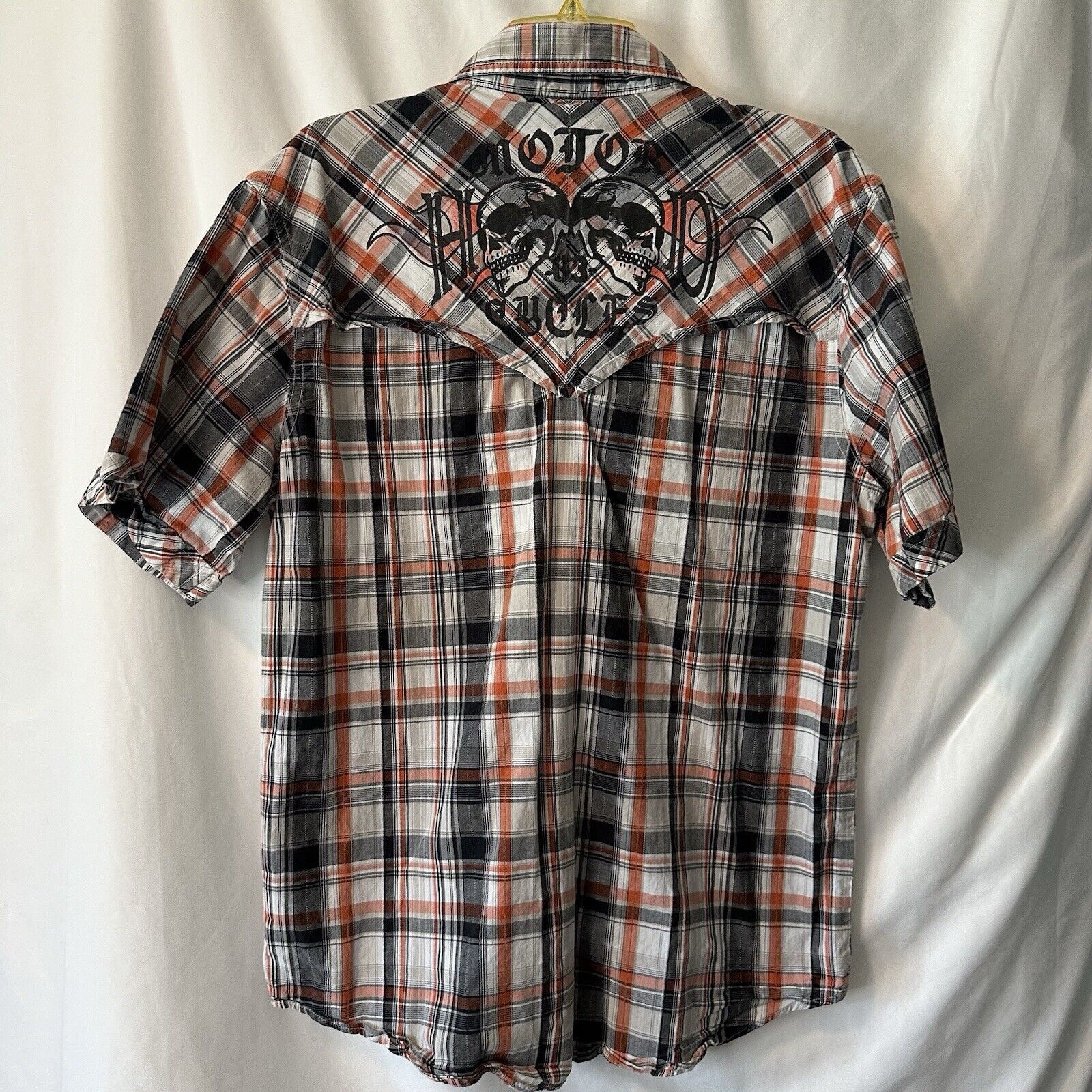 Harley Davidson Harley-Davidson Perform Vented Skull Graphic Plaid LR Shirt Size US L / EU 52-54 / 3 - 9 Thumbnail