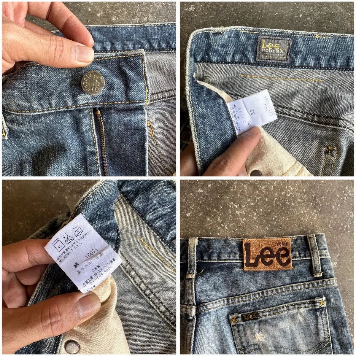 Lee W32 L33 FLARE/BOOTCUT VTG LEE JEANS RARE PATINA DENIM PANTS Size US 32 / EU 48 - 12 Thumbnail