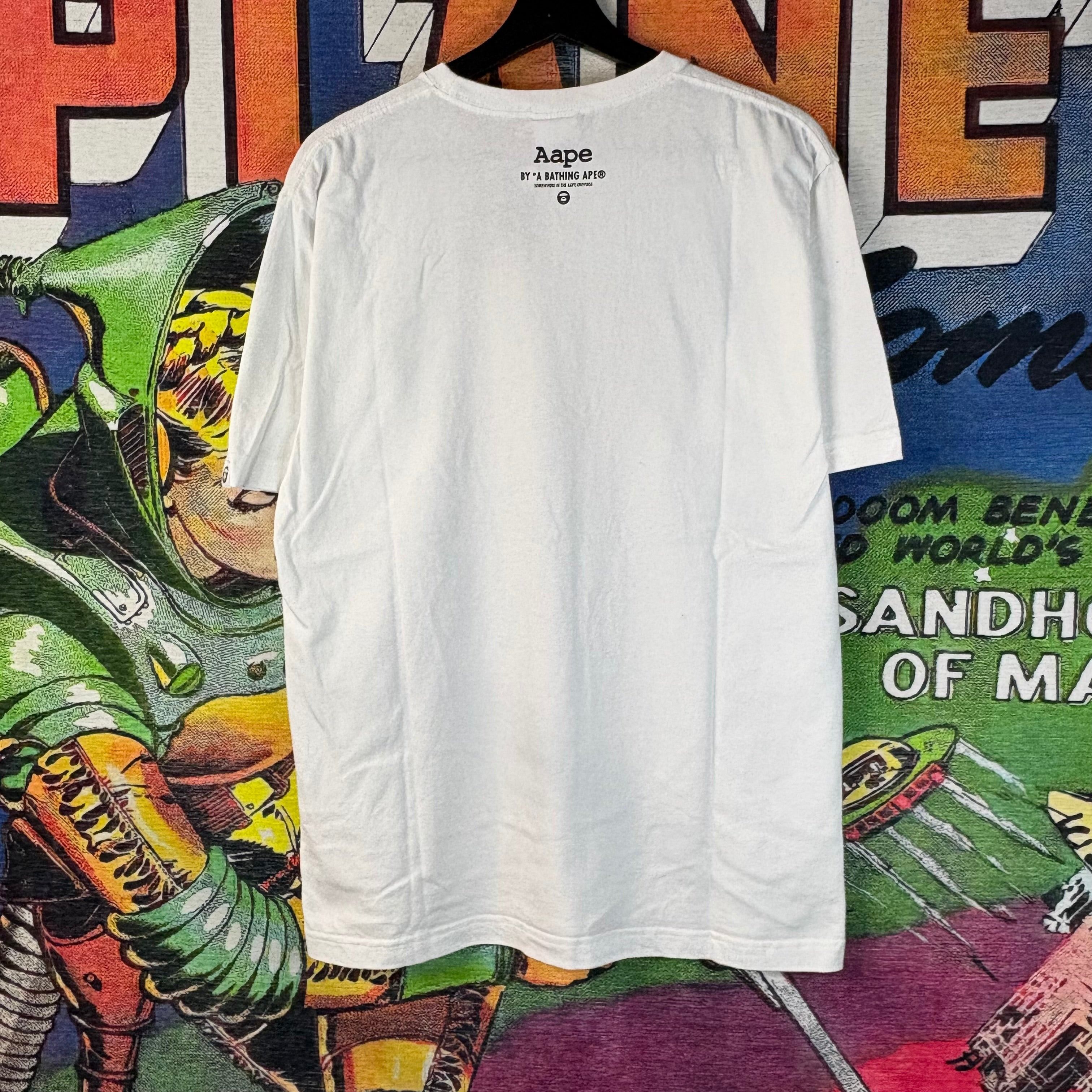 Aape AAPE Orange Camo OG Moonface Tee Size Large Size US L / EU 52-54 / 3 - 2 Thumbnail