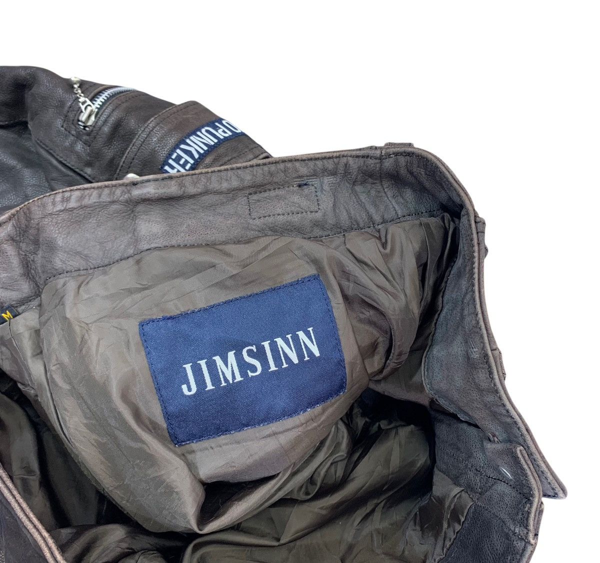 If Six Was Nine VINTAGE JIMSINN TOKYO PUNKER LEATHER PANT Size US 32 / EU 48 - 10 Thumbnail