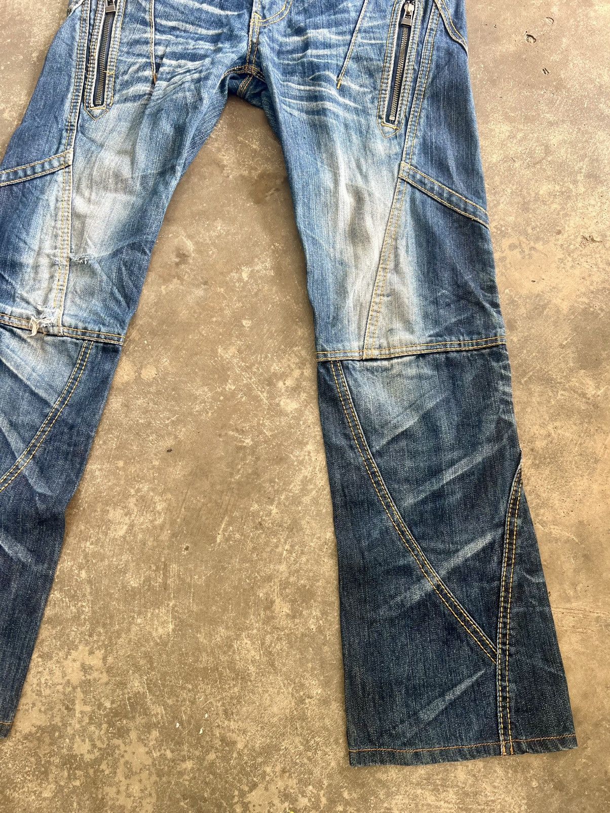 HIDEAWAYS Vintage Nicole Club For Men Indigo Punk Style Jeans Size US 32 / EU 48 - 5 Thumbnail