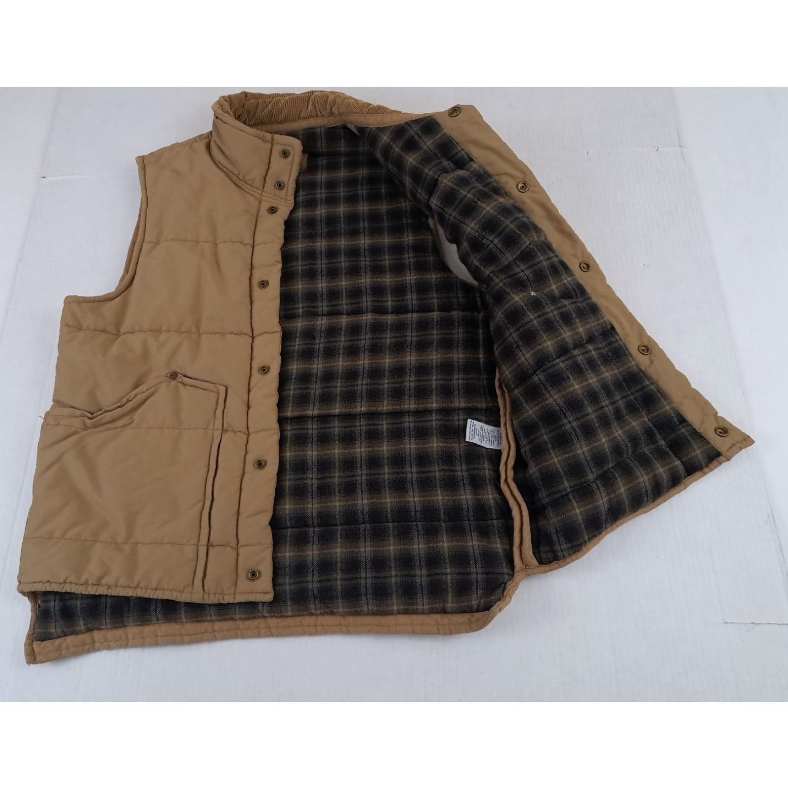 Old Navy VINTAGE Old Navy Plaid Cotton Vest Outdoor Insulated Button Corduroy Collar Med Size US M / EU 48-50 / 2 - 3 Thumbnail