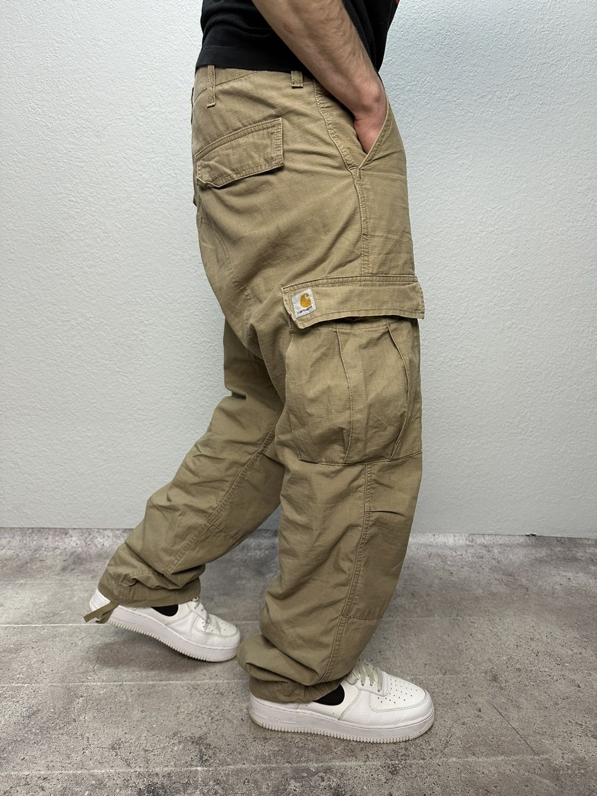 Carhartt × Vintage Vintage Carhartt Cargo Pants Beige Y2K Ripstop Archival Size US 34 / EU 50 - 5 Thumbnail