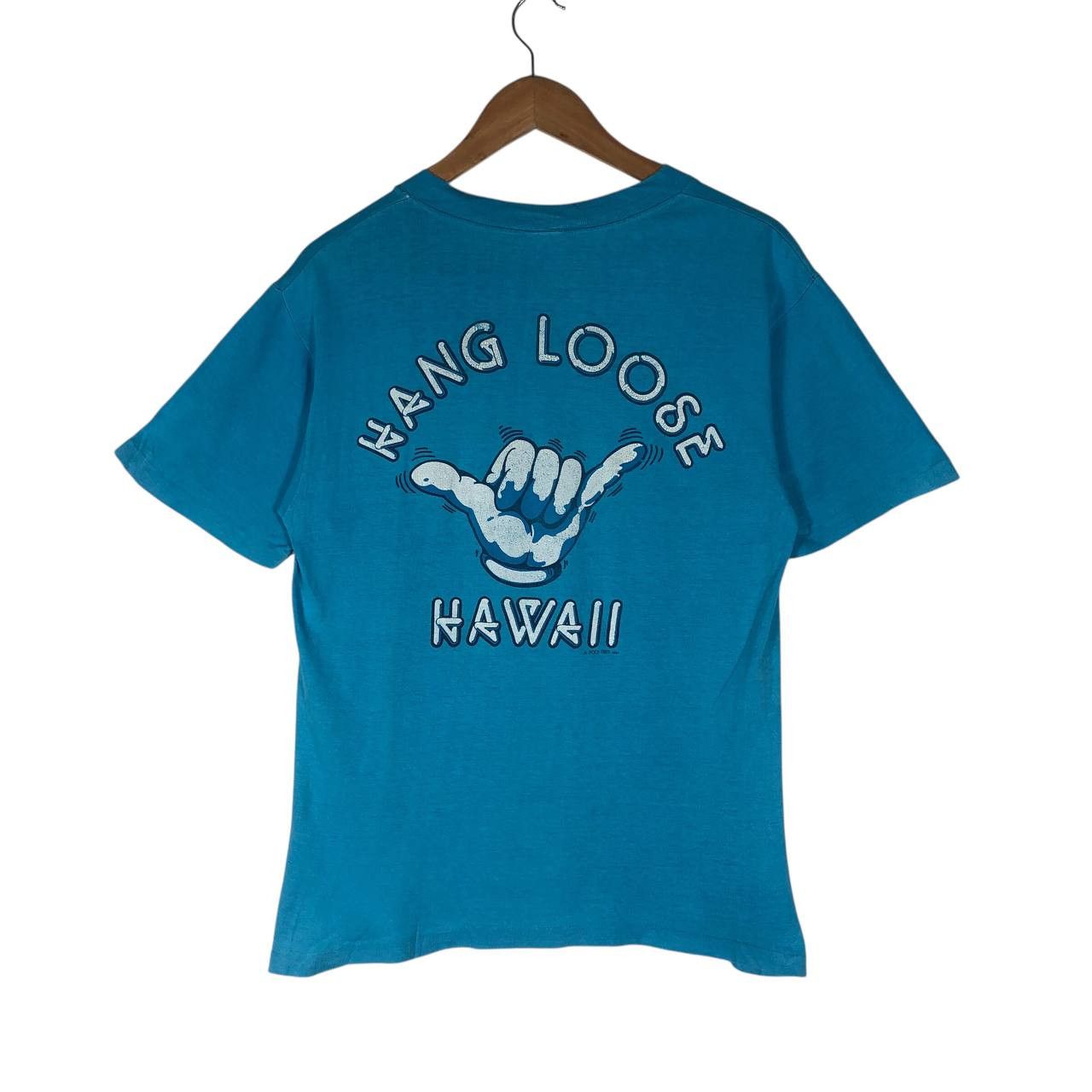 Vintage Vintage 1984 Hang Loose Hawaii T-Shirt Size US M / EU 48-50 / 2 - 5 Thumbnail