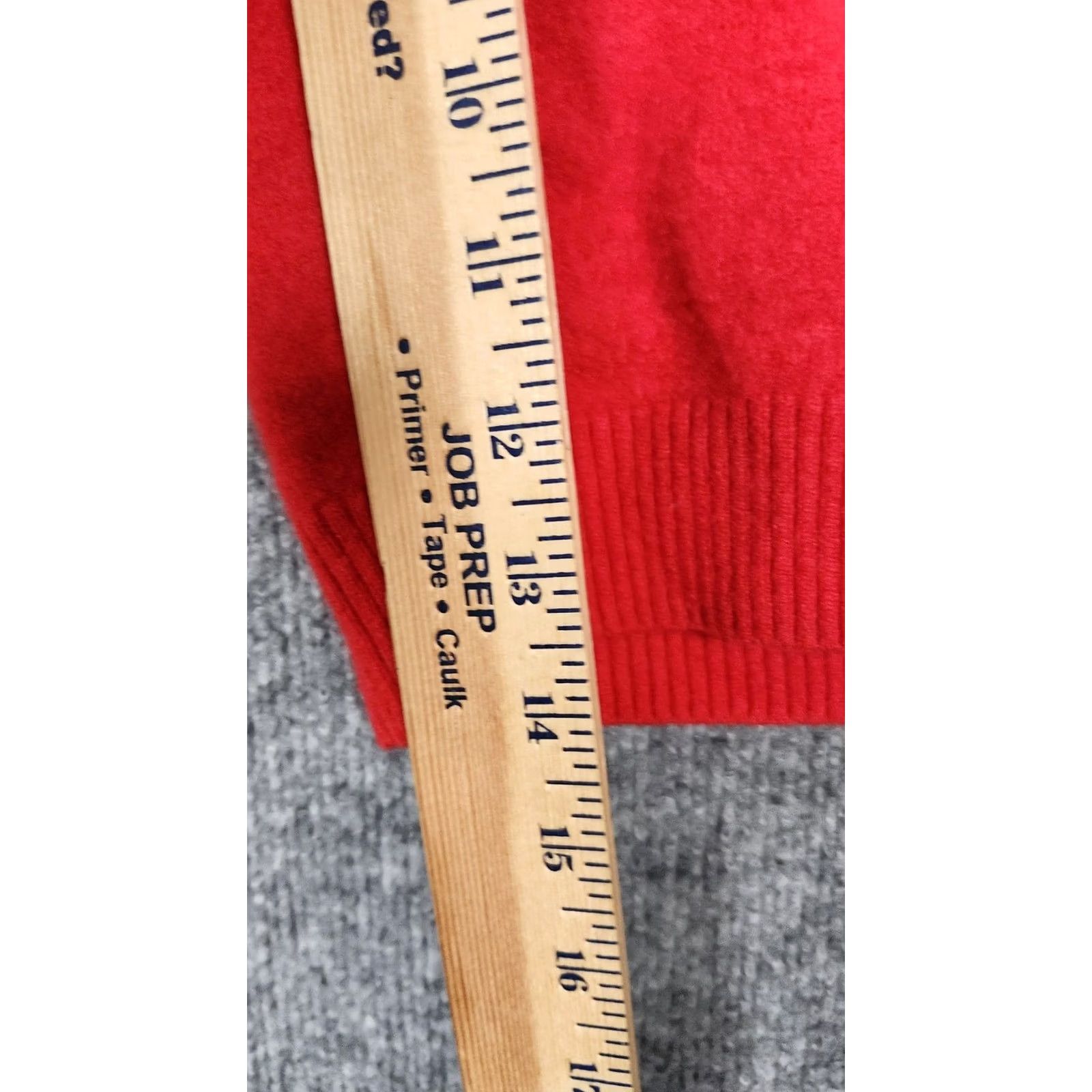 Vintage VINTAGE House Of Harlow 1960 Sweater Womens XS Red Cashmere Short Sleeve Polo Crop Size XS / US 0-2 / IT 36-38 - 3 Thumbnail