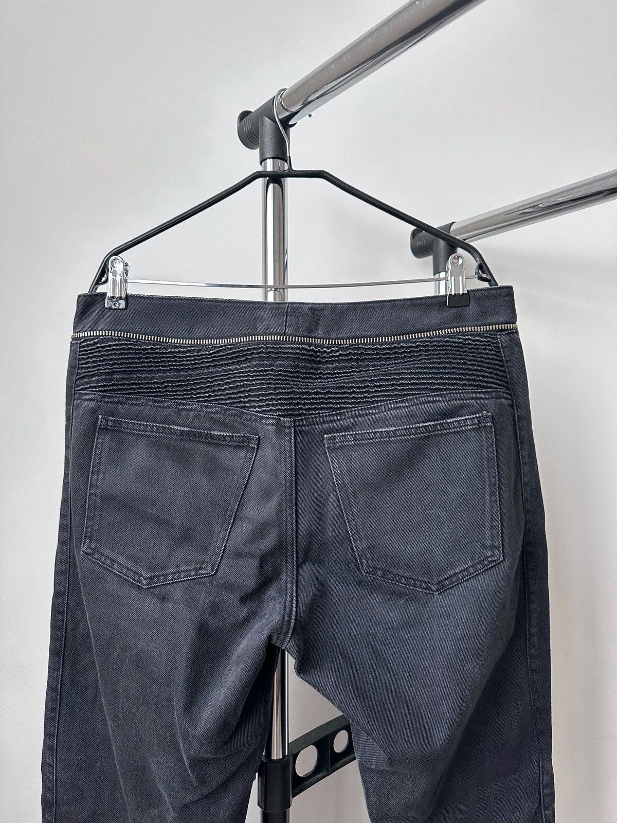 H&M × Isabel Marant FW13 Isabel Marant x H&M Black Washed Denim Biker Jeans Size US 36 / EU 52 - 12 Thumbnail