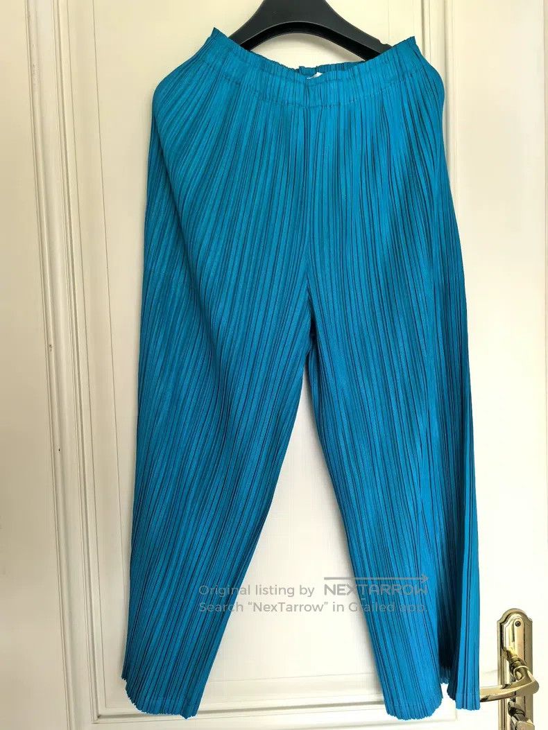 Issey Miyake Issey Miyake size:3 Blue Pants Size 31" - 1 Thumbnail