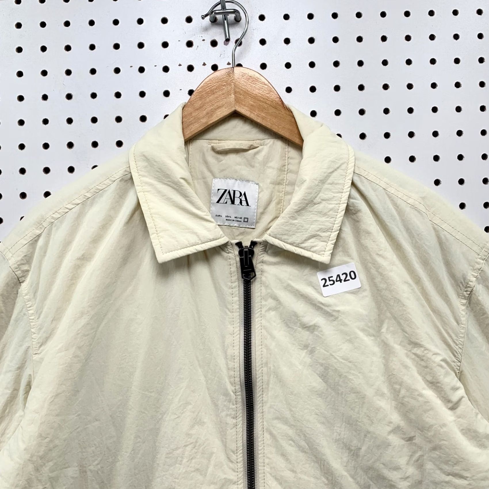 Zara Zara Jacket Mens Large Beige Insulated Windbreaker 25x29.5 Size US L / EU 52-54 / 3 - 2 Thumbnail