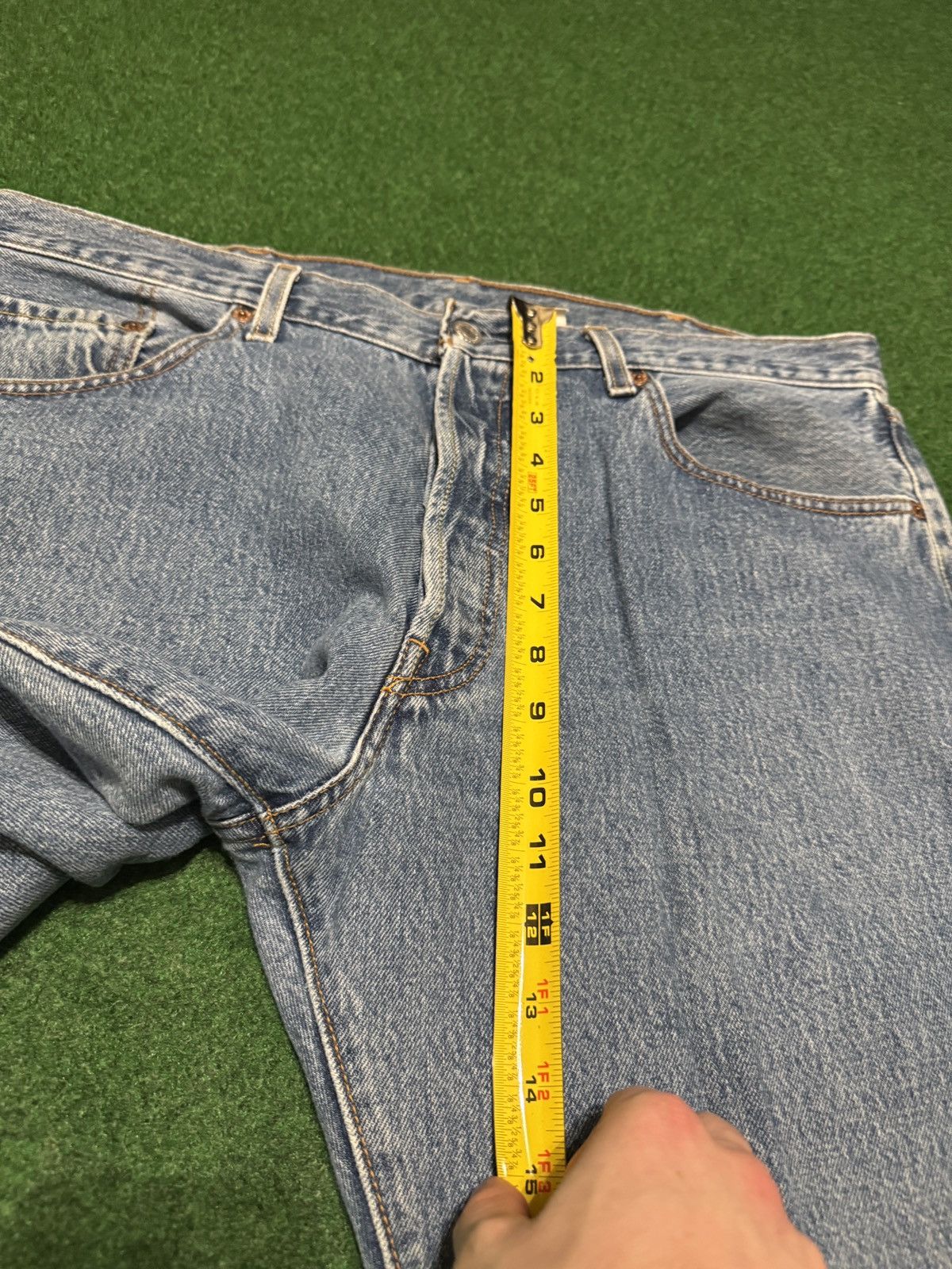 Levi's Vintage Clothing Levi’s 501 Straight 38x28 90s Y2K Denim Button Fly Jeans Size US 38 / EU 54 - 11 Thumbnail