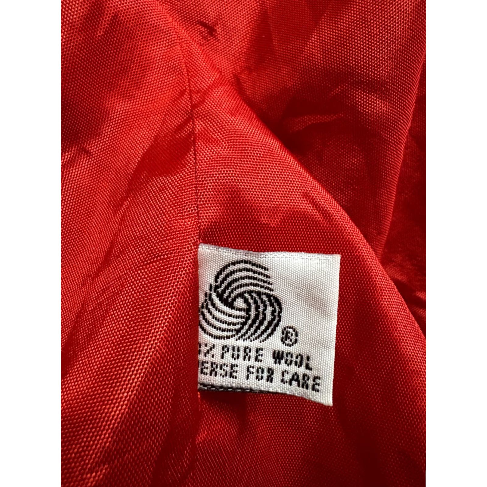 Vintage VINTAGE Dumas Jacket Womens M 36" Chest 100% Wool Red One Button Pockets VTG Size M / US 6-8 / IT 42-44 - 5 Thumbnail