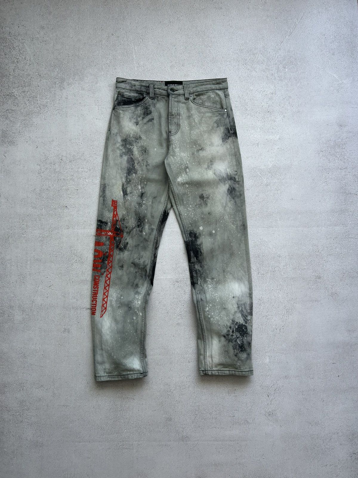 A-COLD-WALL* A-Cold-Wall Man's Tie-die Denim pants size 48 Size US 32 / EU 48 - 1 Thumbnail
