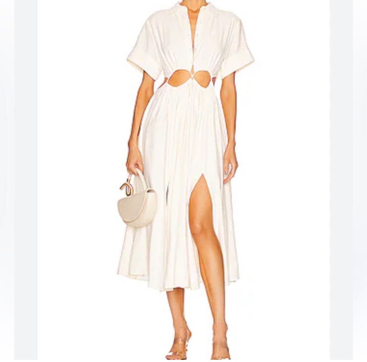 Cult Gaia Keegan Midi Cutout Dress