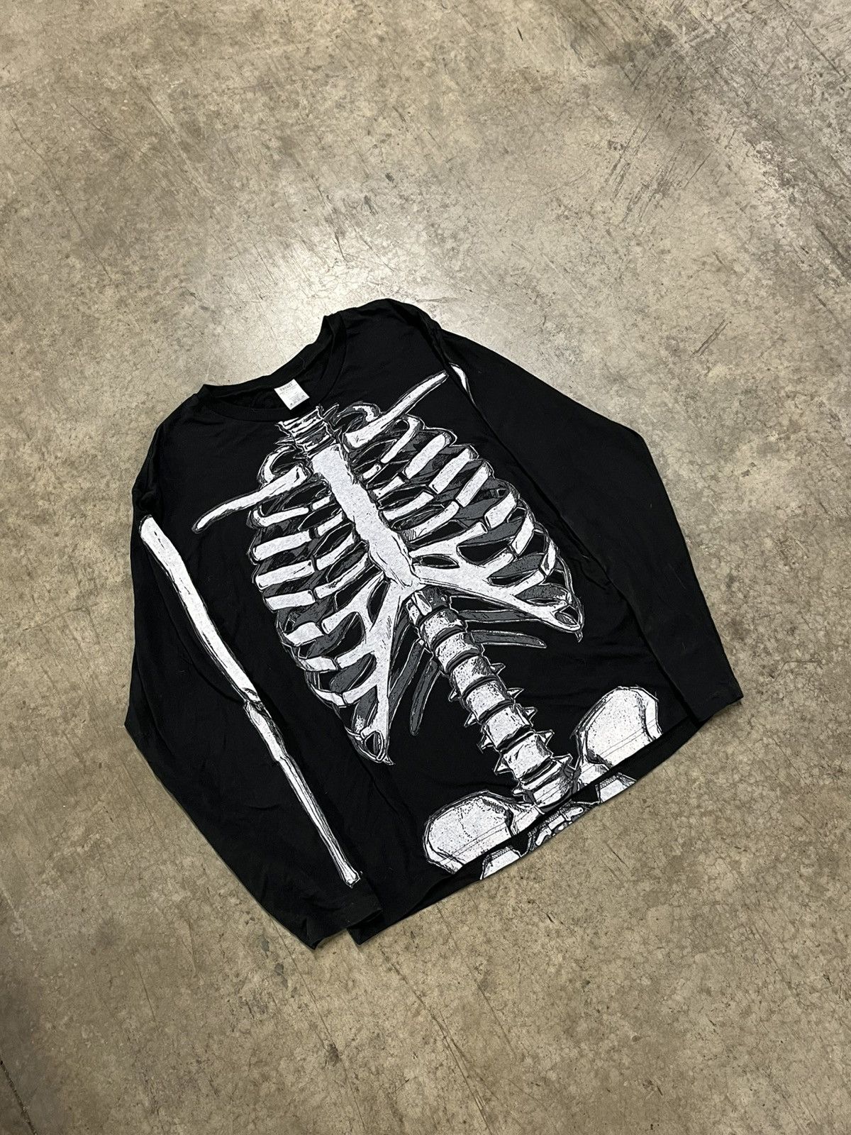 Vintage Y2k grunge opium skeleton longsleeve rare hype skater emo Size US XL / EU 56 / 4 - 1 Thumbnail
