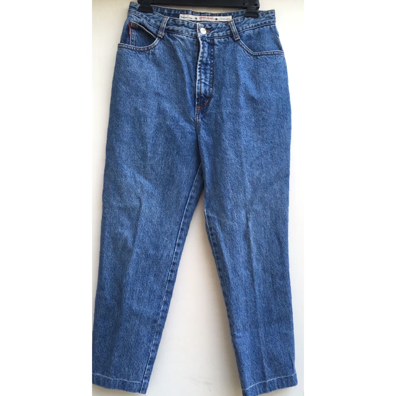 Vintage VINTAGE BONGO Jeans USA High Waist Tapered Leg 29 1/2" Waist 13 Juniors 80s 90s Denim Blue Mens Womens Girls? Size 34" / US 12 / IT 48 - 6 Thumbnail
