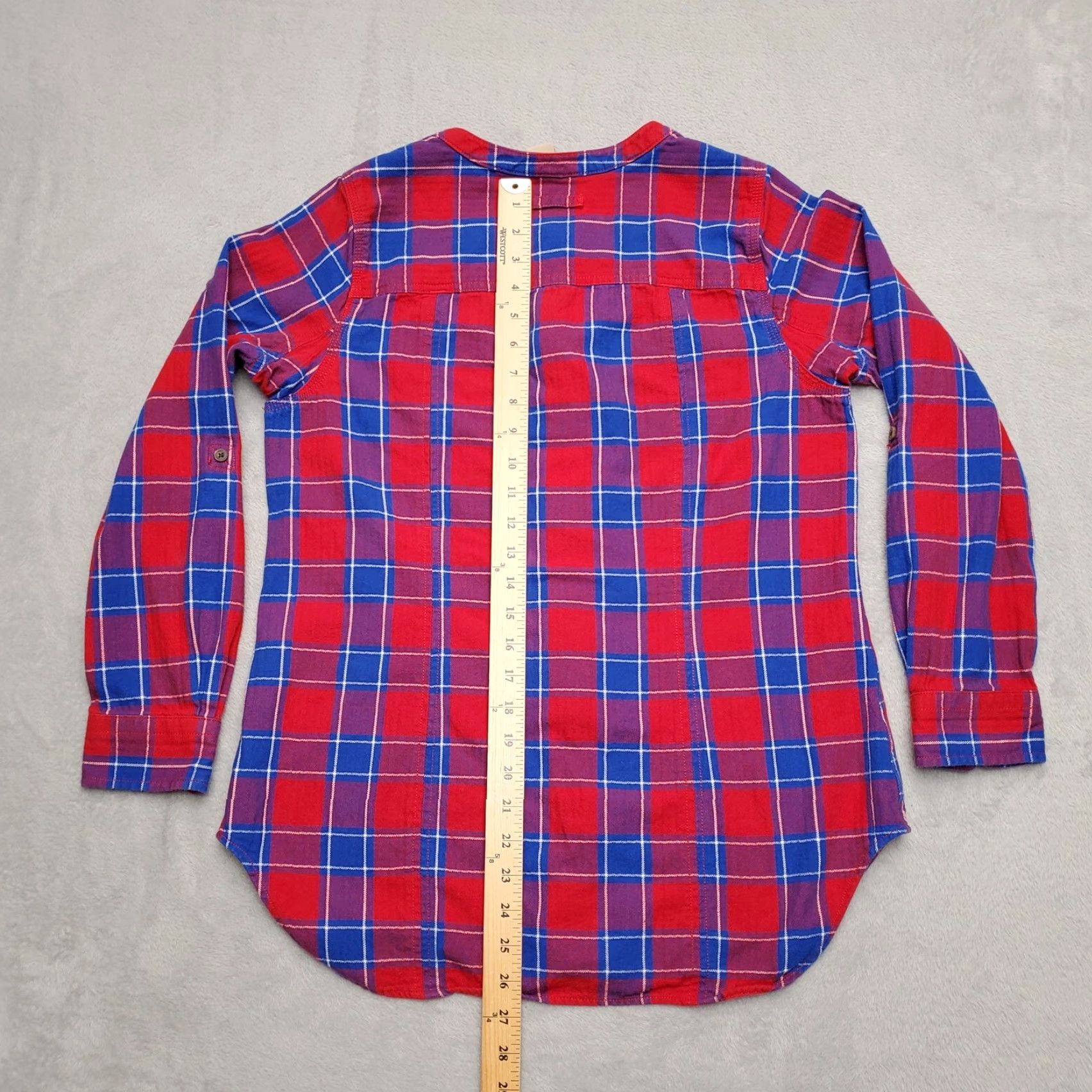 Vintage Duluth Trading Shirt Womens Small Red Blue Plaid Flannel Low Collar Convertible Shirt Womens Small Red Blue Plaid Flannel Low Collar Convertible Size S / US 4 / IT 40 - 4 Thumbnail