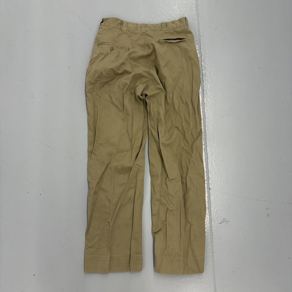Other Vintage 50s US Army Tan Military Canvas Chinos 28x28 Size US 28 / EU 44 - 3 Thumbnail