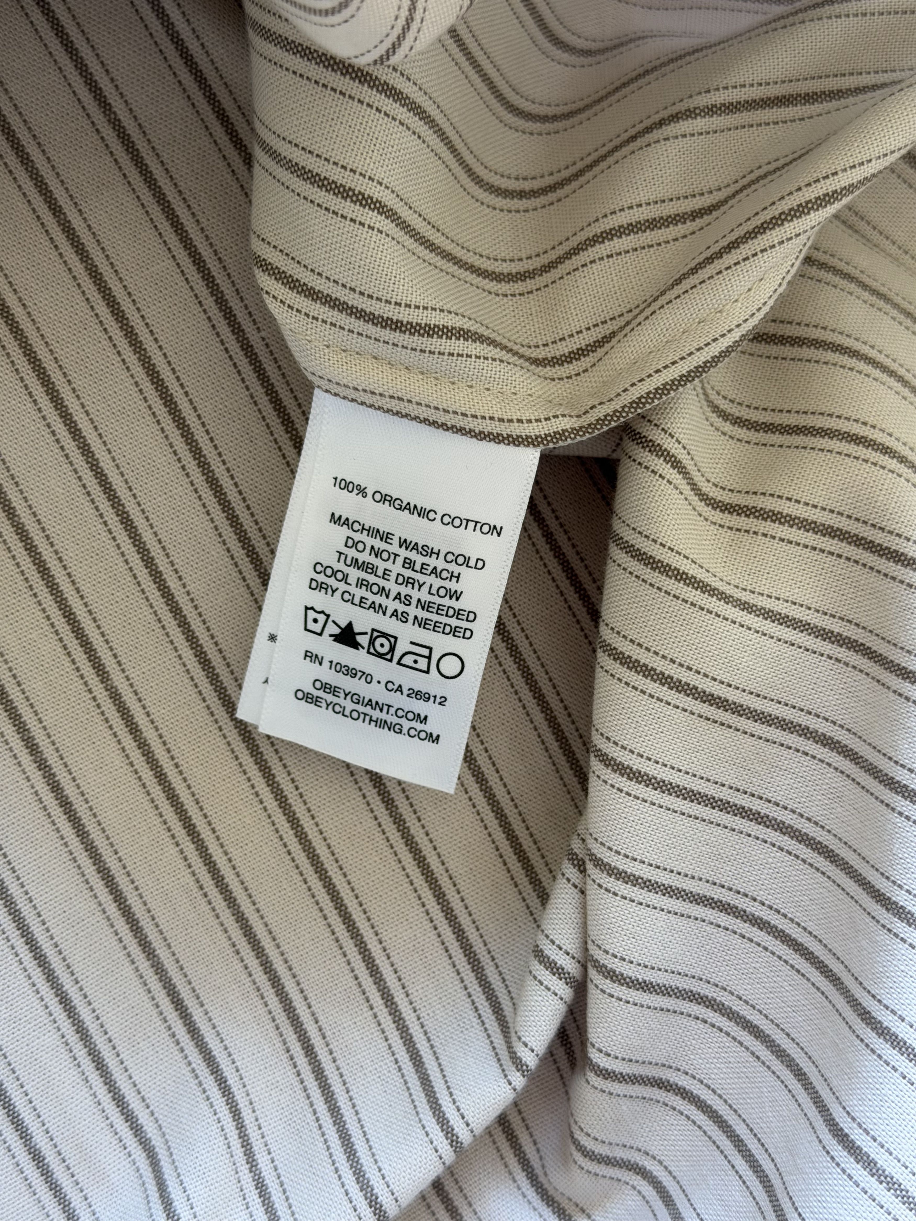 Paraboot Paraboot Obey Bochy Embroidered Button Up Shirt in Birch Size US XL / EU 56 / 4 - 8 Thumbnail